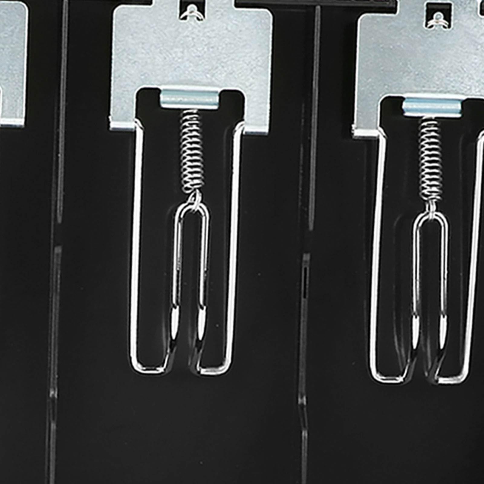 FTVOGUE Registratore di cassa Cassetto di ricambio per vassoio inserto con clip in metallo 4 fatture 3 monete per scatola di immagazzinamento denaro in contanti Petty(01)