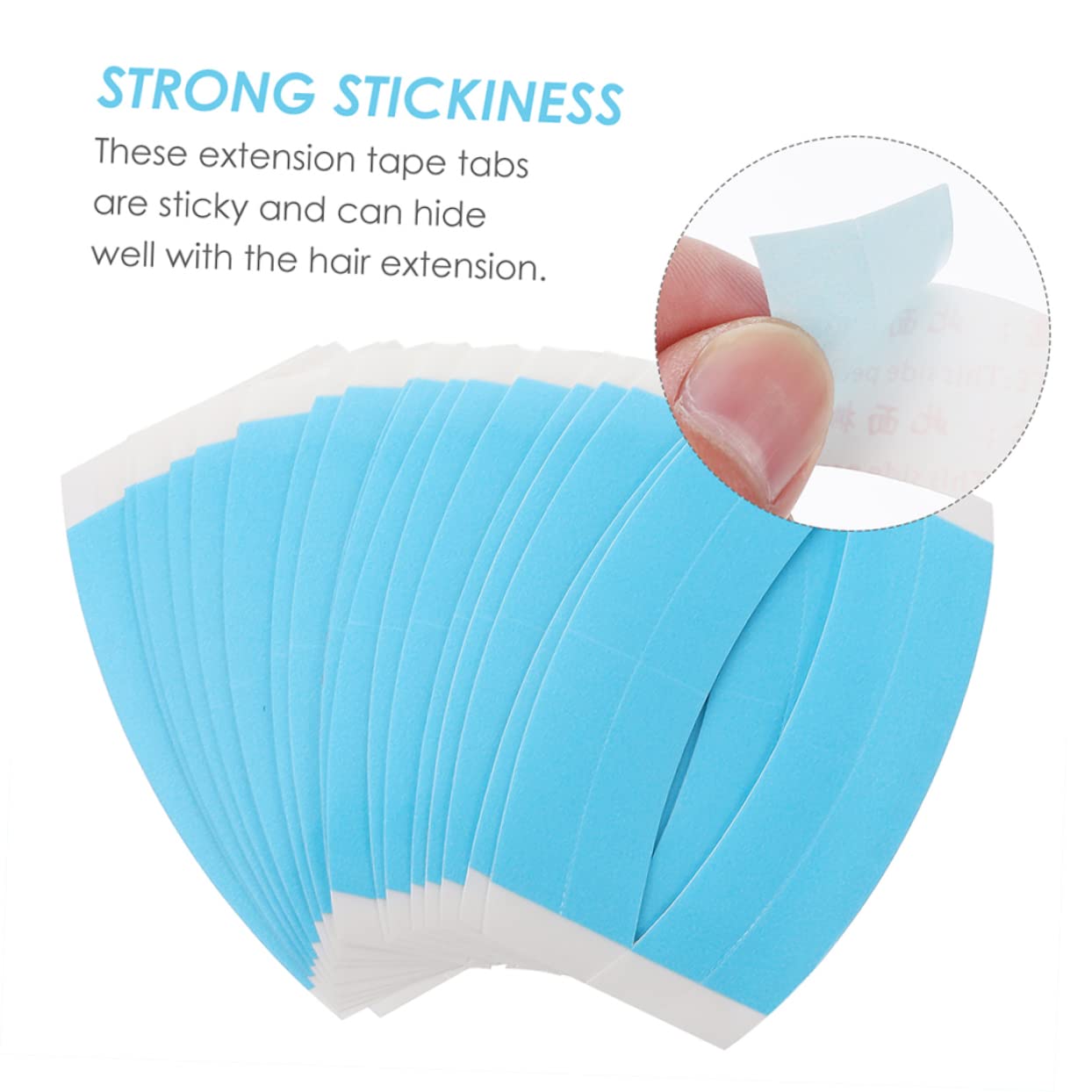 Healeved Hair Extensions 23 Sheets Adhesive Wig Tape Easy Peel Off Double Sided Wig Adhesive Strips