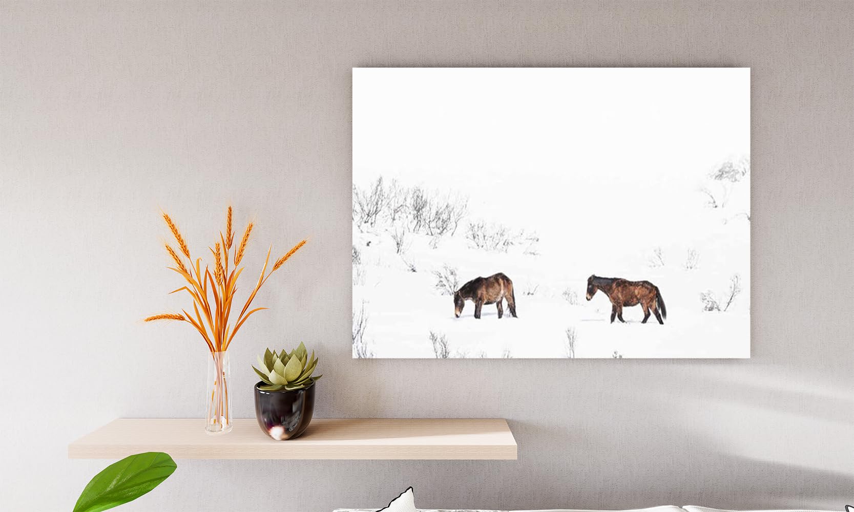 VERRE ART Printed Framed Canvas Painting for Home Decor Office Wall Studio Wall Living Room Decoration (14x10inch Wrapped) - Baby Brumbies
