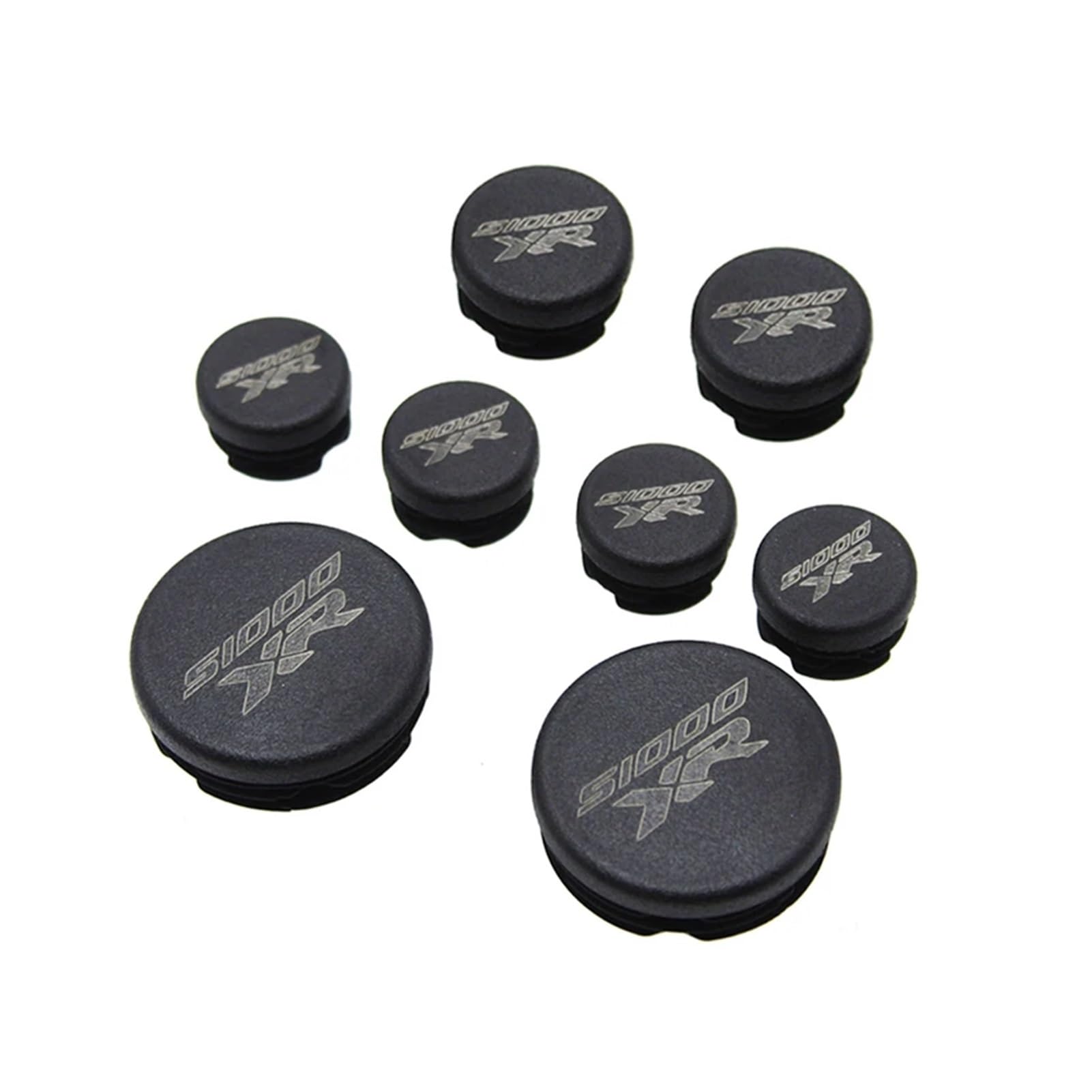 8PCS Telaio Tappi for Le Orecchie Compatibile Con S1000XR S 1000XR S1000 XR S 1000 XR 2013-2022 Telaio Della Moto Foro Tappi di Copertura spina Tappo Telaio (Color : Black)