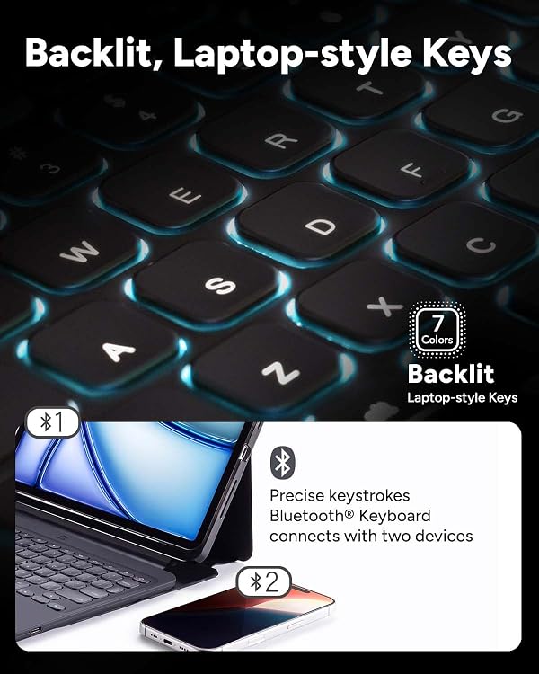 ZAGG Pro Keys 2 iPad Air 11" (M3)/ Air 11" (M2)/ iPad Air 10.9" (4th & 5th Gen) by ZAGG - Image 4