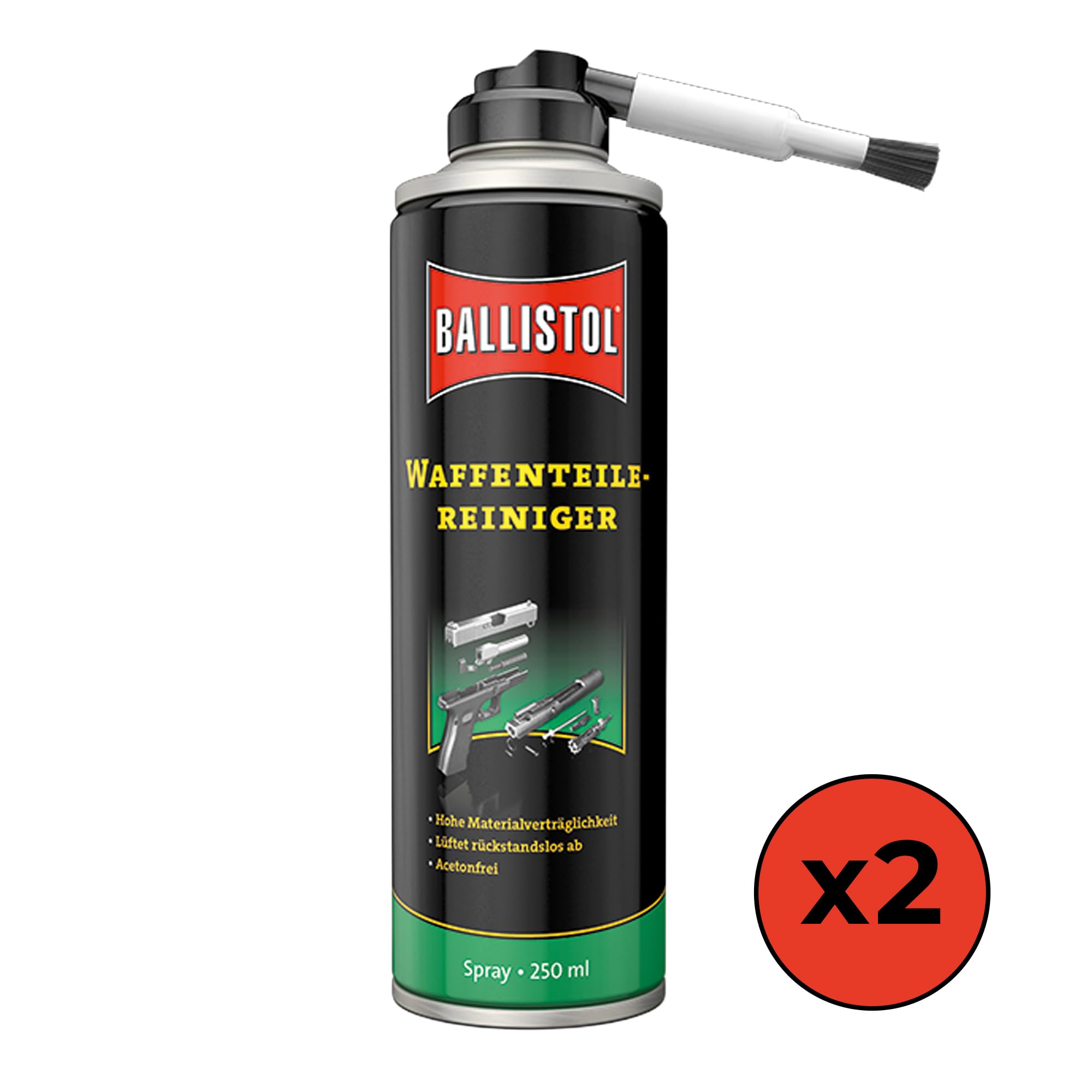 ELITE BBQ passend für Ballistol 2X Waffenteile-Reiniger Spray 250ml – Effektive Reinigung für präzise Waffenpflege
