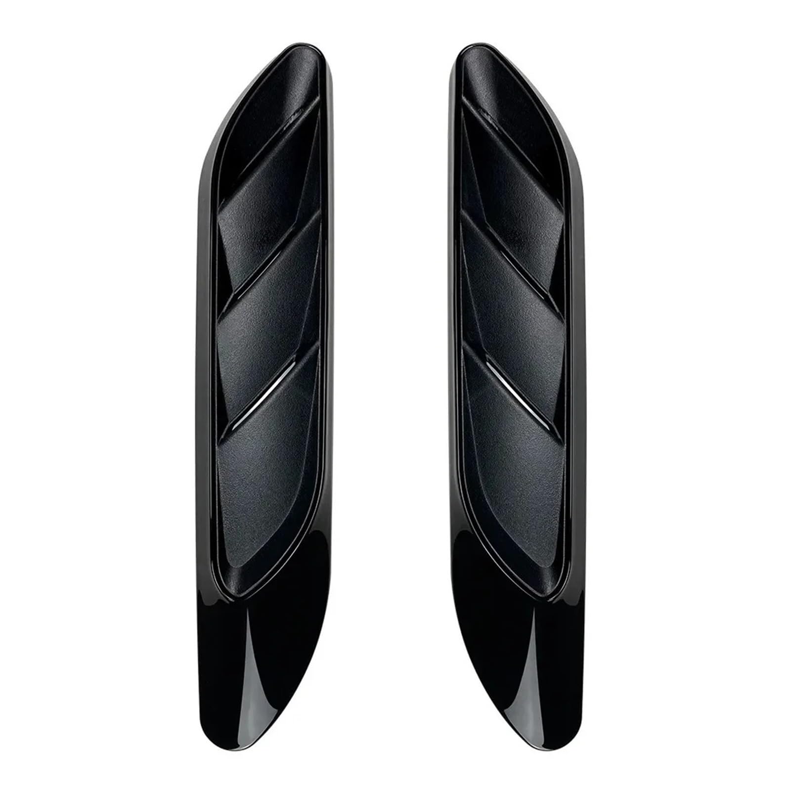 Car Side Wing Trim Fit for Mercedes E-Class W214 S214 2024-2025 Carbon Fiber Car Front Fender Air Outlet Decorate Sticker(Black)