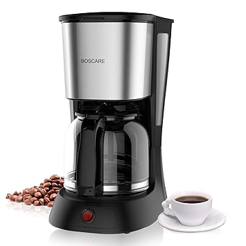 BOSCARE 10 Cup Coffee Maker with Glass Carafe,Black,CM9402D