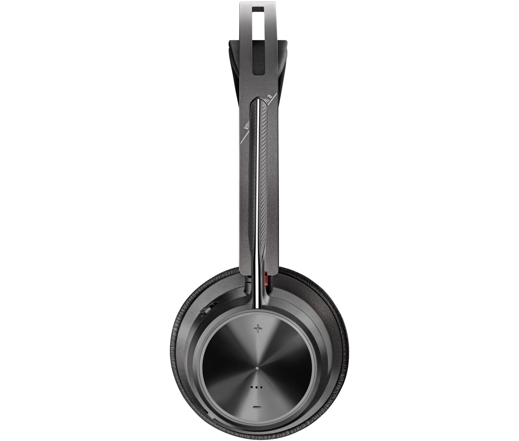 Poly Voyager Focus 2 USB-C-C Headset con adattatore USB-C/A A58JCAA con cancellazione attiva del rumore e tecnologia Acoustic Fence
