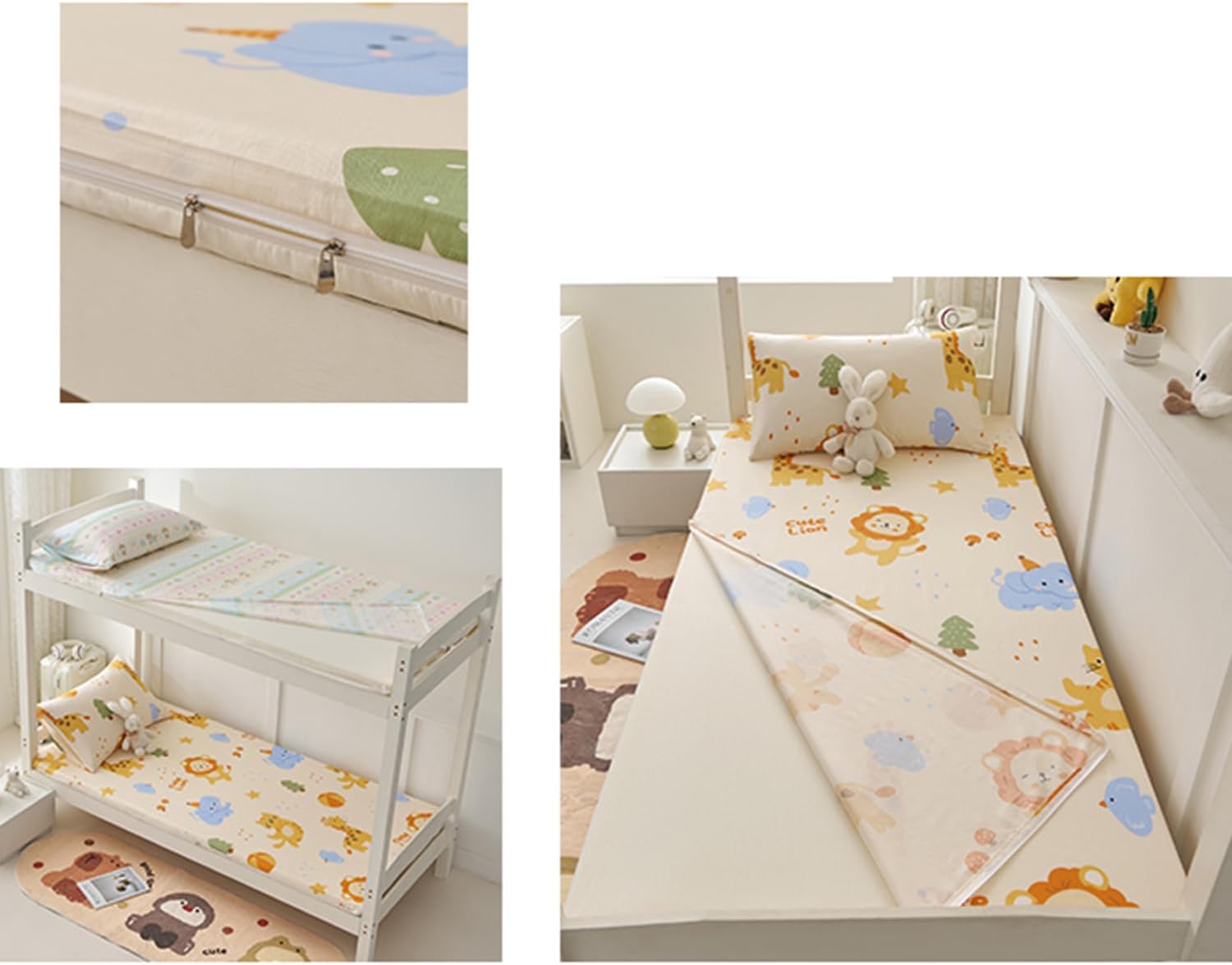 I,90x200cmTWIN,LDLCYCN Cotton Futon Mattress Cover Twin Queen King Size Mattress Protector with Zipper Futon Slipcover Full Wrap Dustproof Bed Cover Skin Friendly Futon Protector Washable