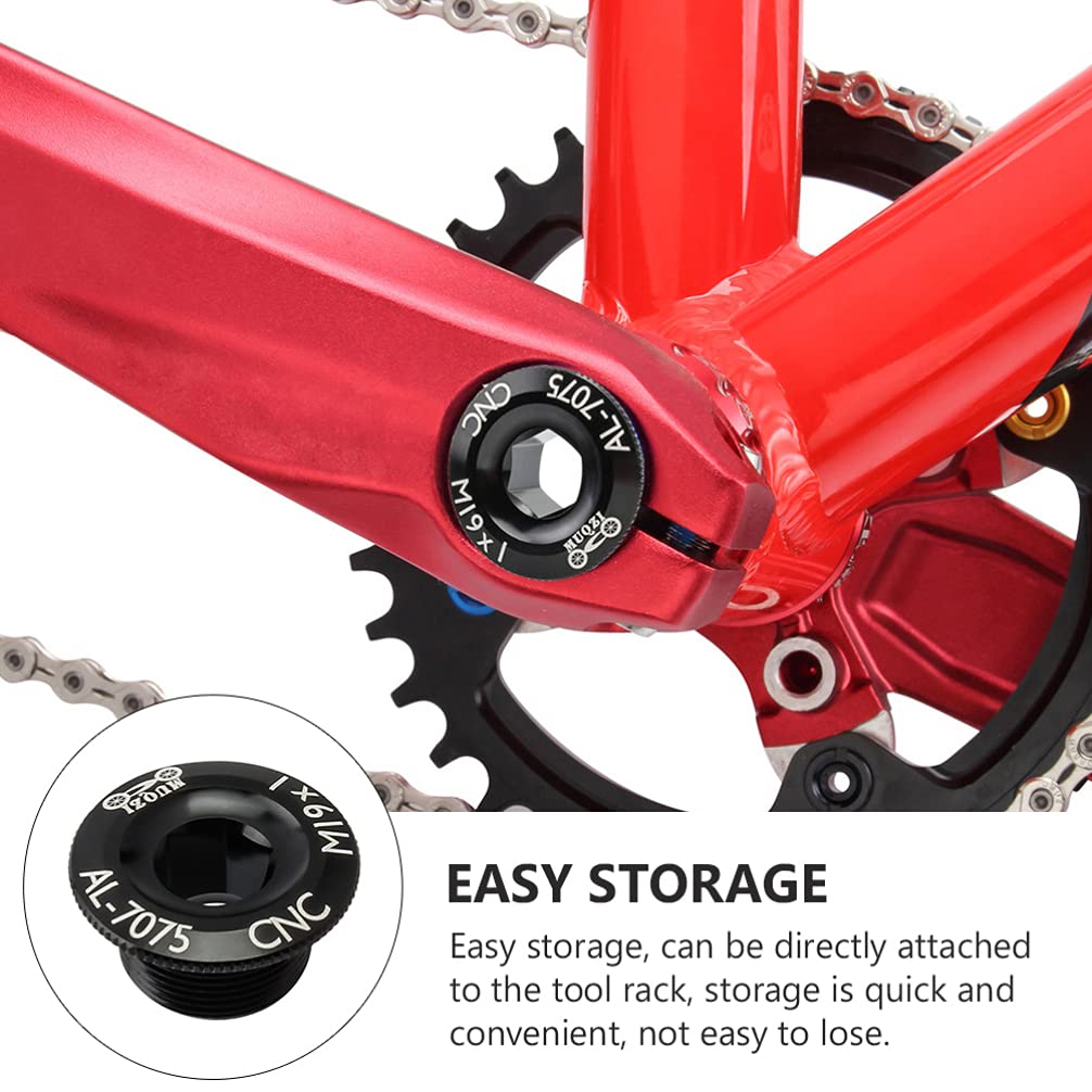 2 X Vis De Manivelle M20 Avec Capuchon Anti-poussière - Rouge, Compatible Shimano