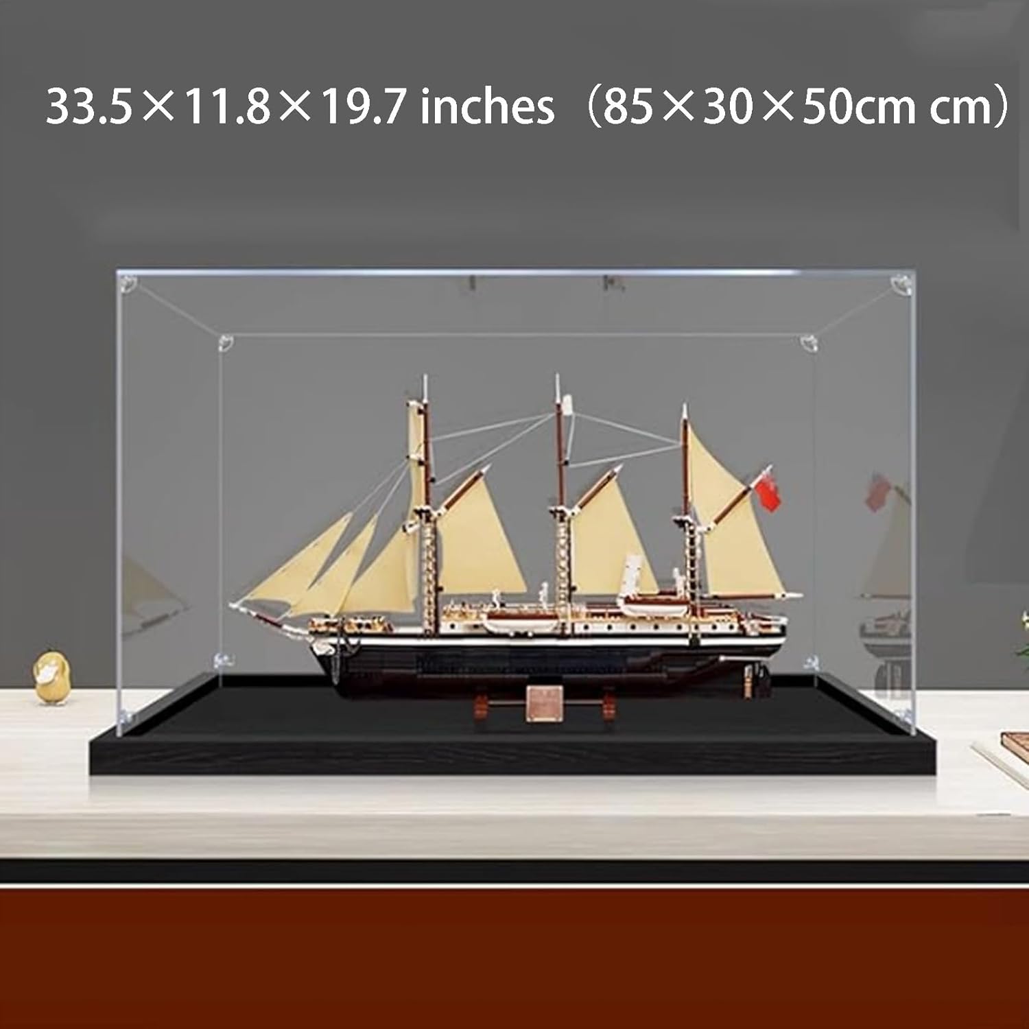 Acrylic Display Box for Lego 10335 Endurance Exploration Ship Model, Transparent Dustproof Display Box, Storage Box, Compatible with Lego 10335 Model (Model Not Included) (3mm)