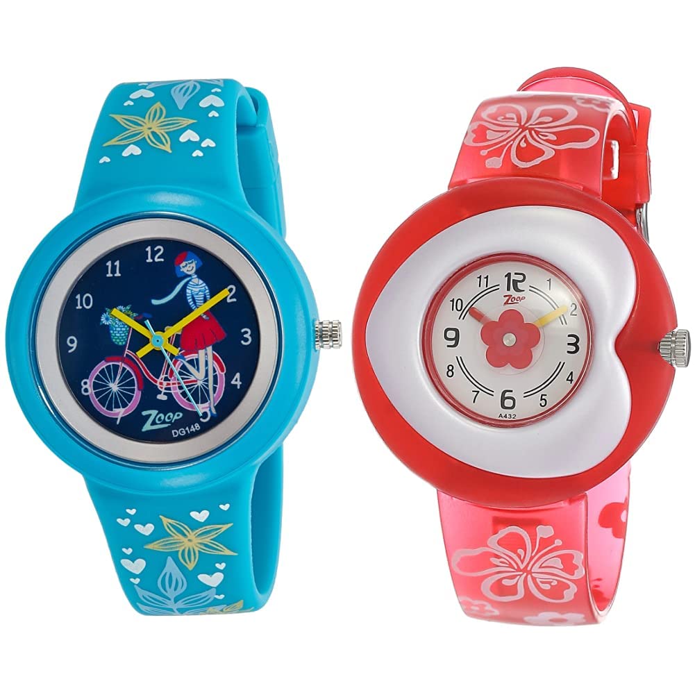Zoop Analog Multi-Colour Dial Girls & White Dial Children (NK26006PP03 + NKC4007PP01) | rakshabandhan gifts (B07N34VRX7) Amazon Price History, Amazon Price Tracker