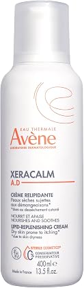 Avène XeraCalm A.D Lipid-Replenishing Cream, Atopic Dermatitis, Eczema-Prone, No Preservatives, Fragrance-Free, Pump, 13.5 Oz