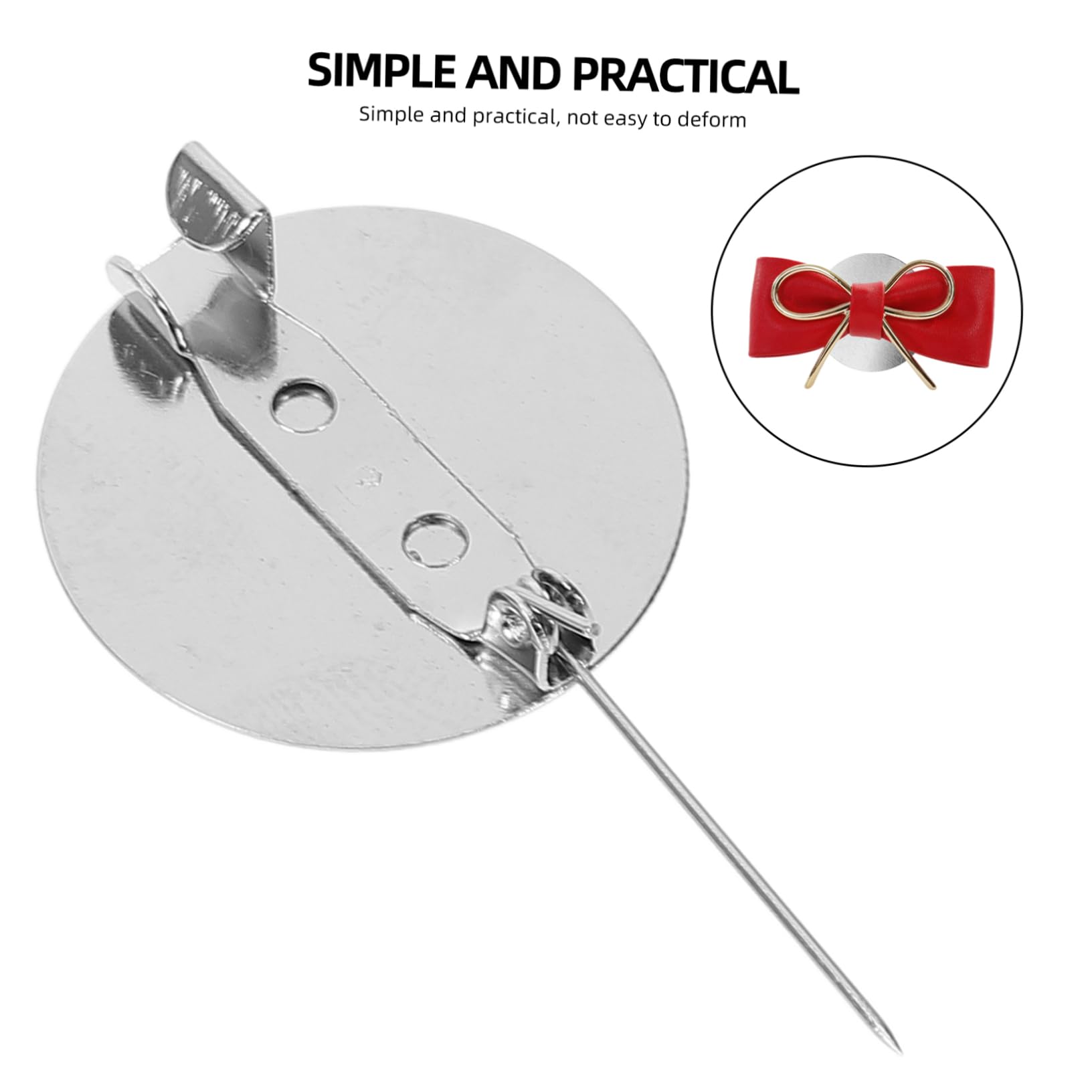 SEWACC 250piezas Bases De Broche Para Accesorios Para Broches Trays De Para Broches Placas