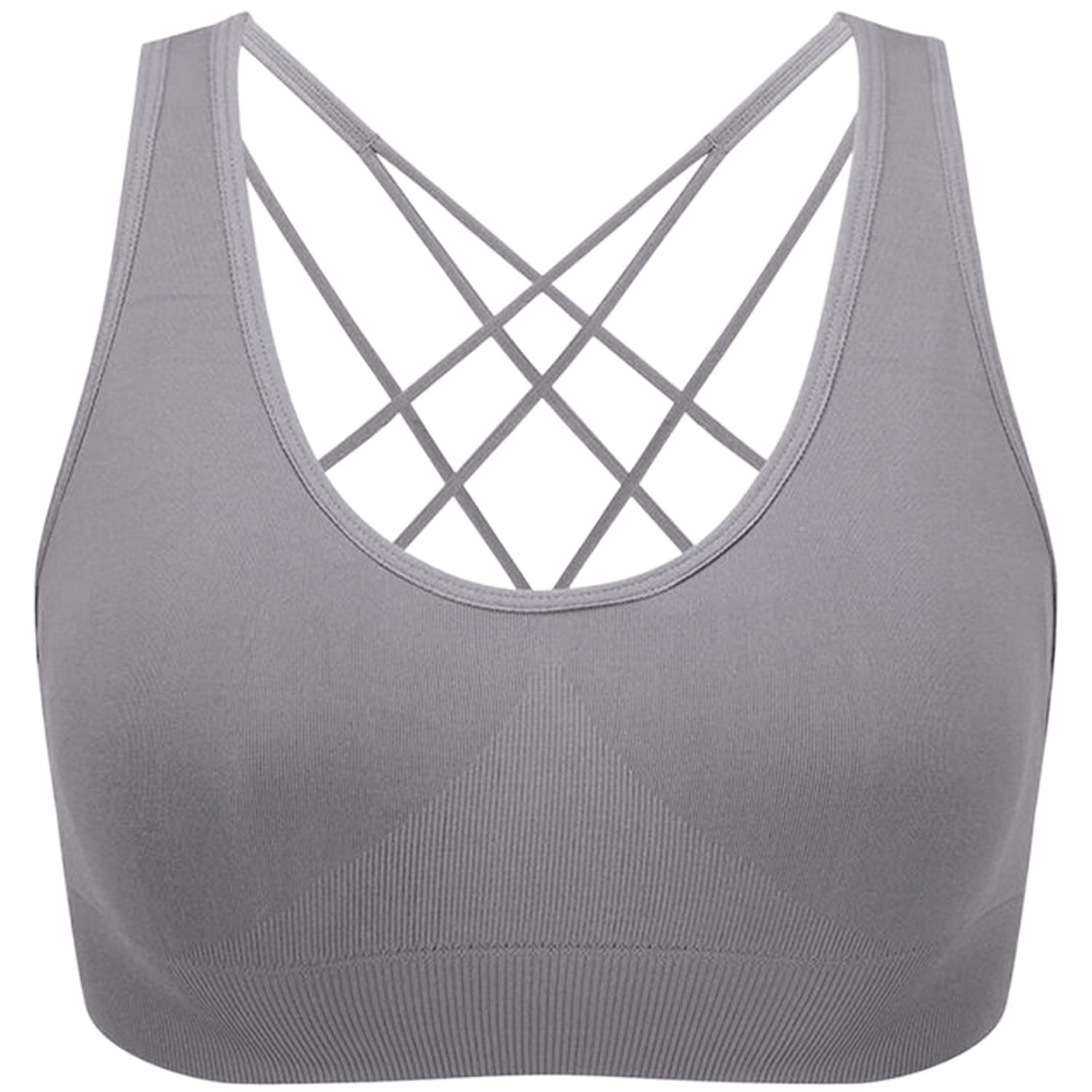 Dress CiciWomen'S Strappy Sports Bra With High Impact Support