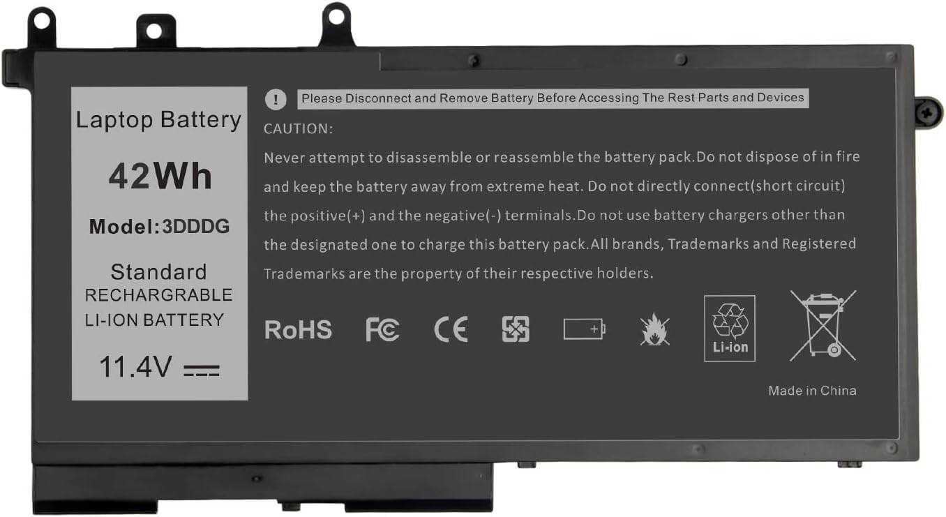 Wefly 3DDDG Laptop Battery Compatible for Dell Latitude 5280 5288 5290 5480 5488 5490 5491 5495 5580 5590 5591 Series Laptop Battery (B0CG1KD9PB) Amazon Price History, Amazon Price Tracker