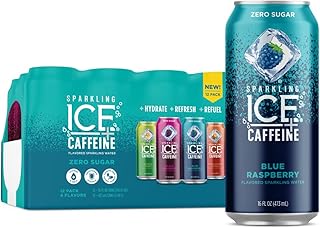 Sponsored Ad - Sparkling Ice® +Caffeine Variety Pack-Black Raspberry/Blue Raspberry/Strawberry Citrus/Citrus Twist 12 16oz...