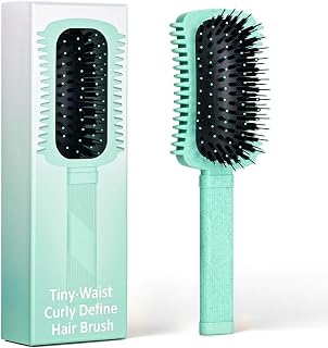 Auhrjomra Curly Hair Defining Brush - Frizz-Reducing Volume Curl Brush for Detangling, Shaping Waves, Curls & Coils