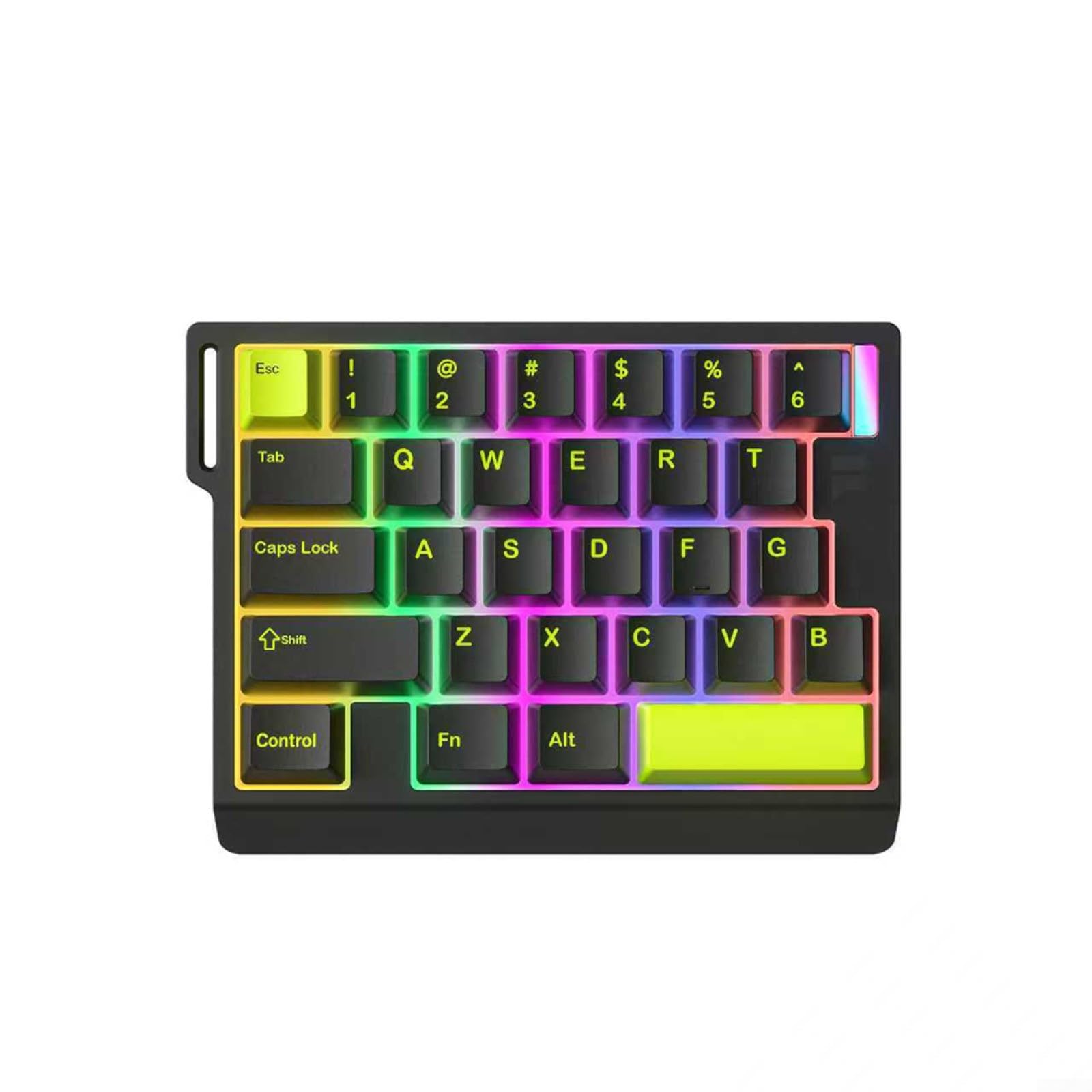 M30HE Tastiera meccanica compatta a 29 tasti cablata 8K Hz precisione 0,01 mm per alloggiamento in ABS per gamer e-Sport bianco (bianco)