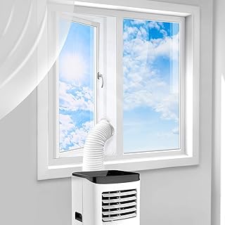 Adjustable Window Seal for Portable Air Conditioner, Universal Window Seal for Mobile Air-Conditioning Hot Air Stop and Tumble Dryer, Easy to Install - No Need for Drilling Holes 4M
