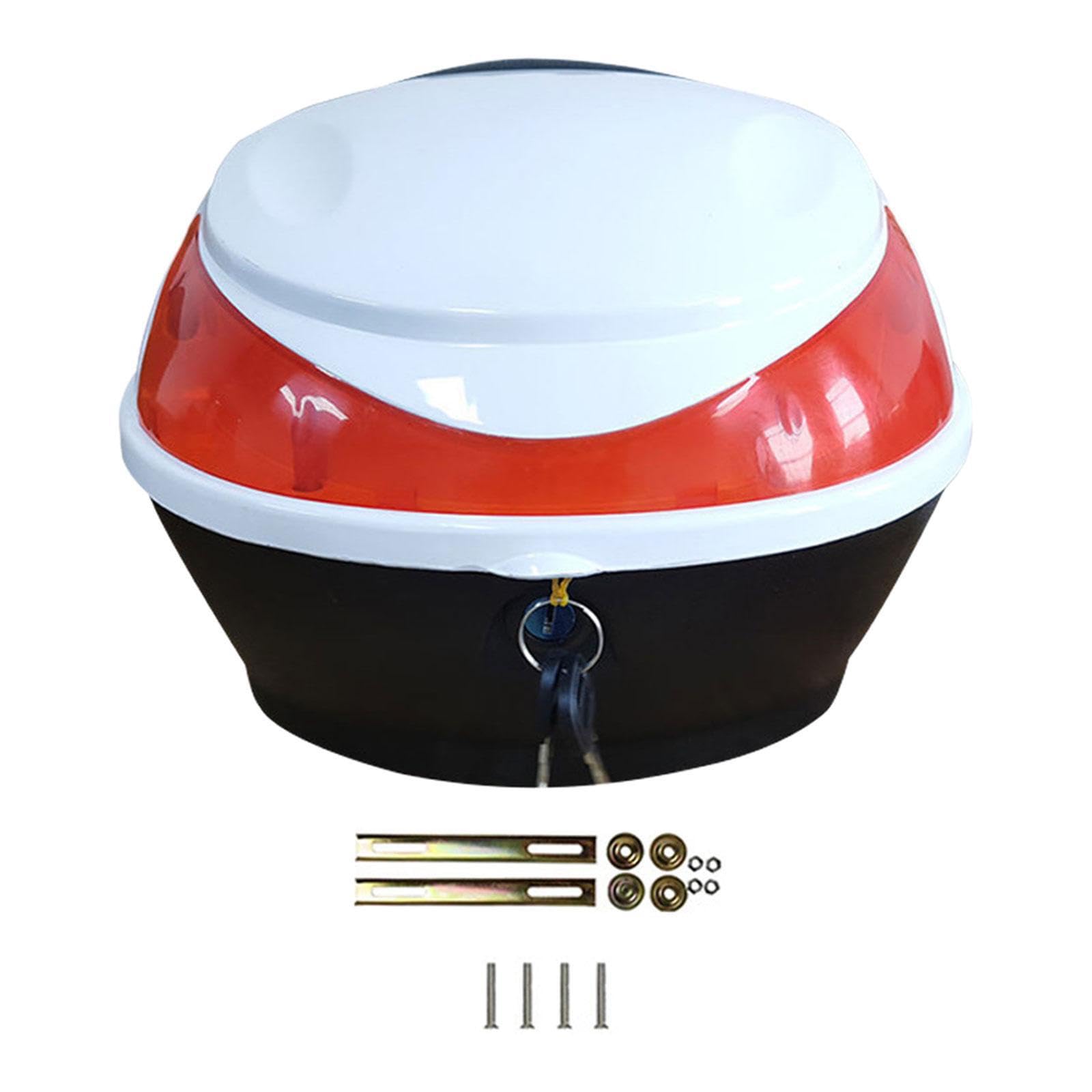 Baúl trasero para motocicleta, fácil de instalar, con amplia capacidad para guardar ropa y refrigerios durante los viajes. Baúl pequeño para motocicleta eléctrica, Estilo C
