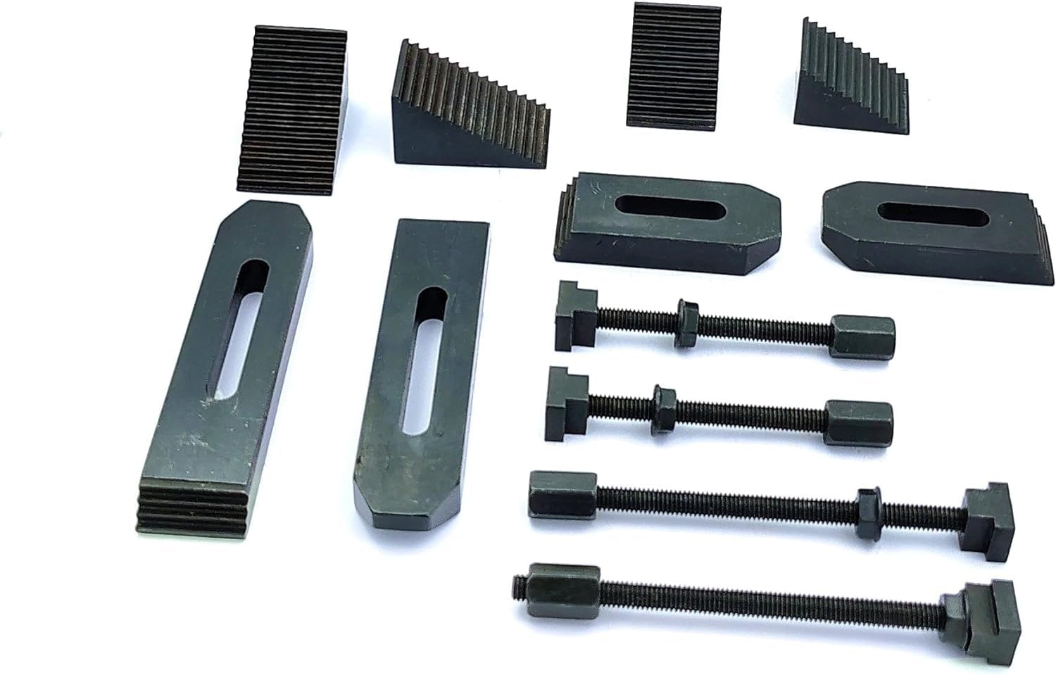 Buyohlic - Kit de abrazadera de 6 mm para mesas giratorias, mesas de fresado, placas frontales y tobogán vertical (kit de 24 abrazaderas de 6 mm)
