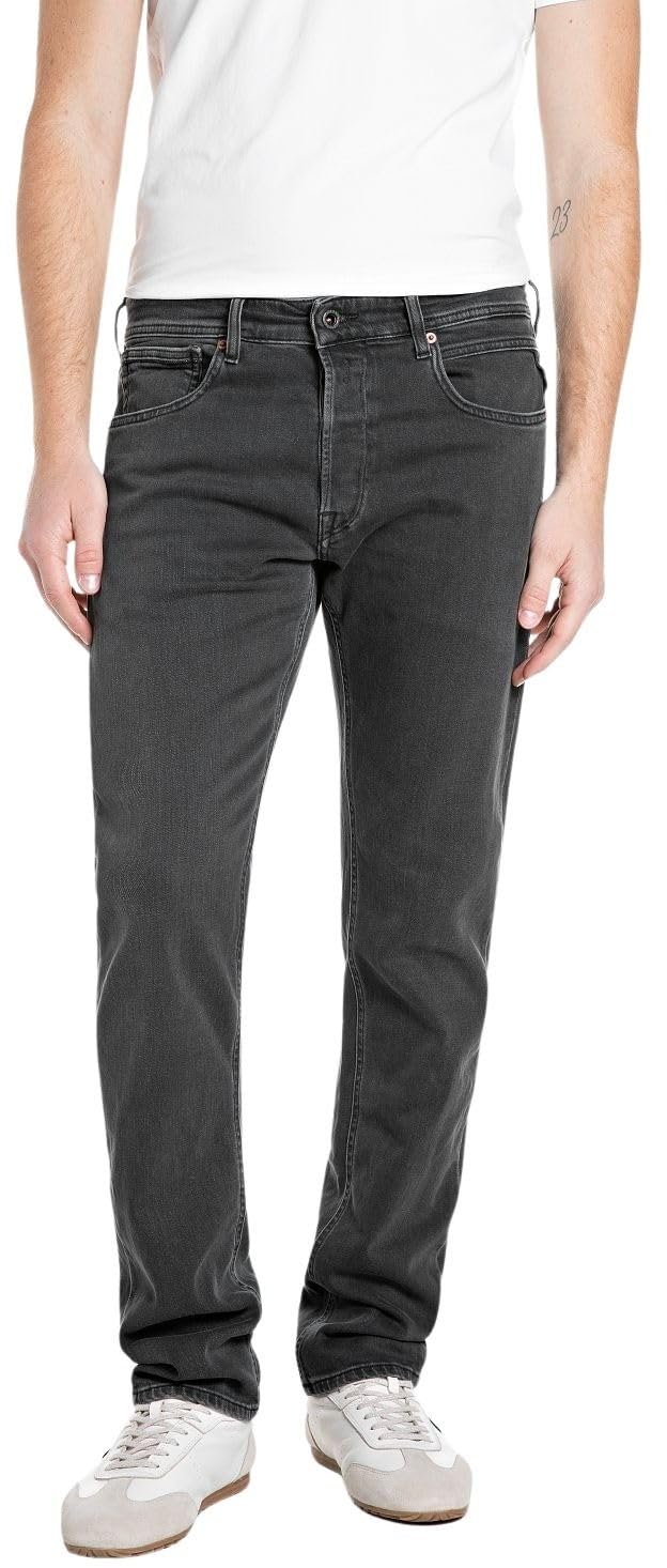 Replay Men's Jeans, 097 Dark Grey, 34W/30L