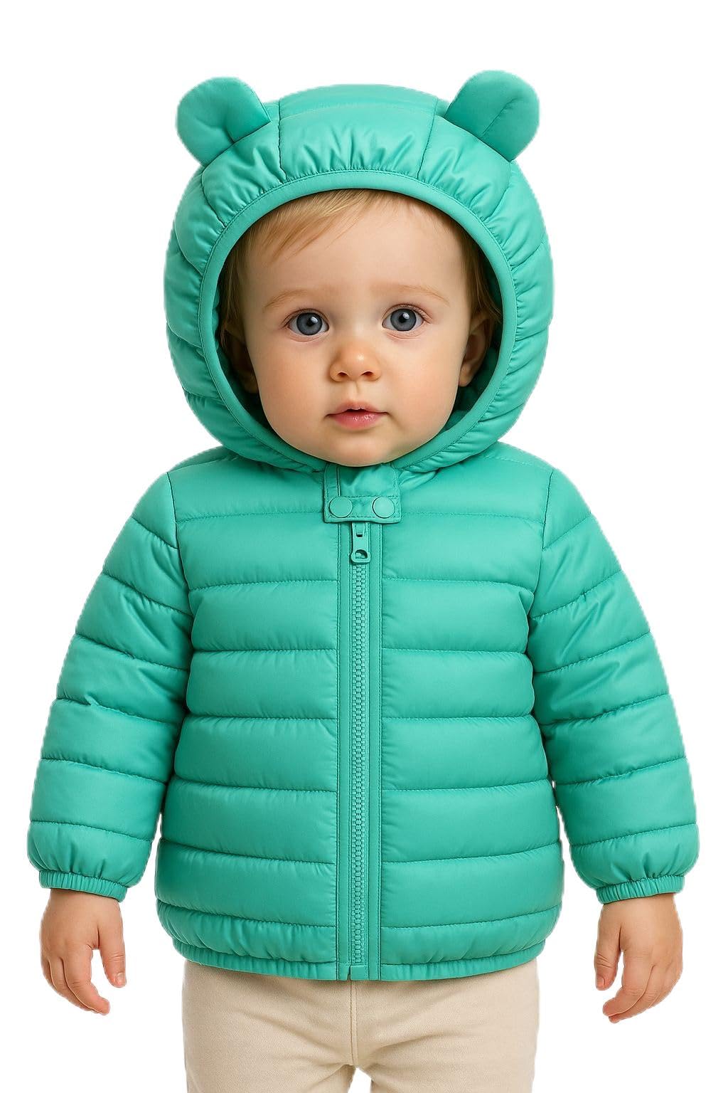 HILEELANG Kids Boy Girl Winter Hooded Puffer Jackets Coats Light Weight Padded Outerwear