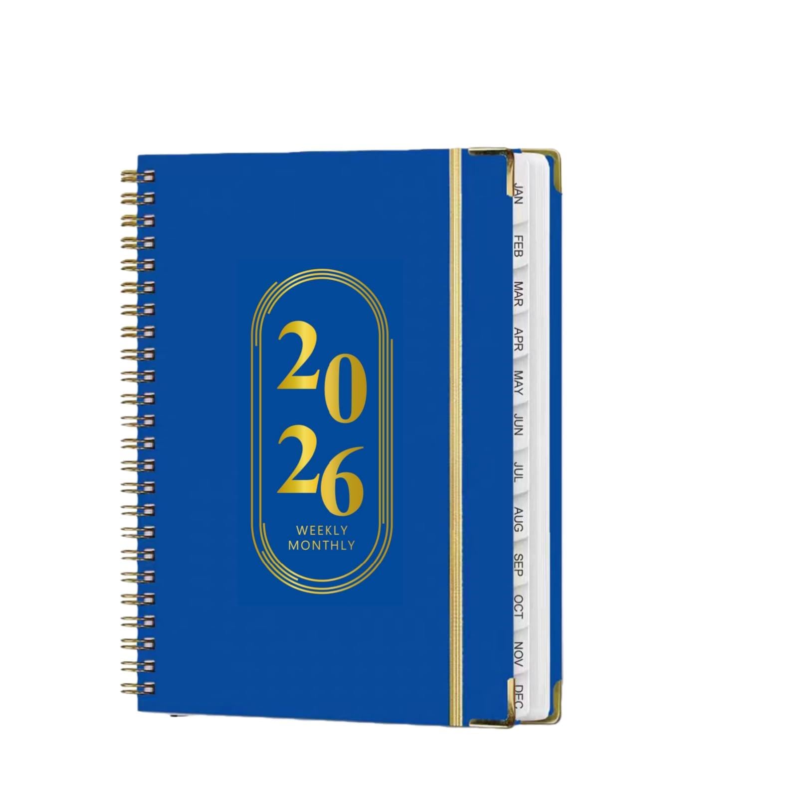 TFDLCG zm Planner 2026 Men & Women,Monthly and Weekly Agenda Calendar Planner,Jan 2026 to Dec 2026,A5 (6.3" x 8.5"),Hardcover Spiral Daily Planning