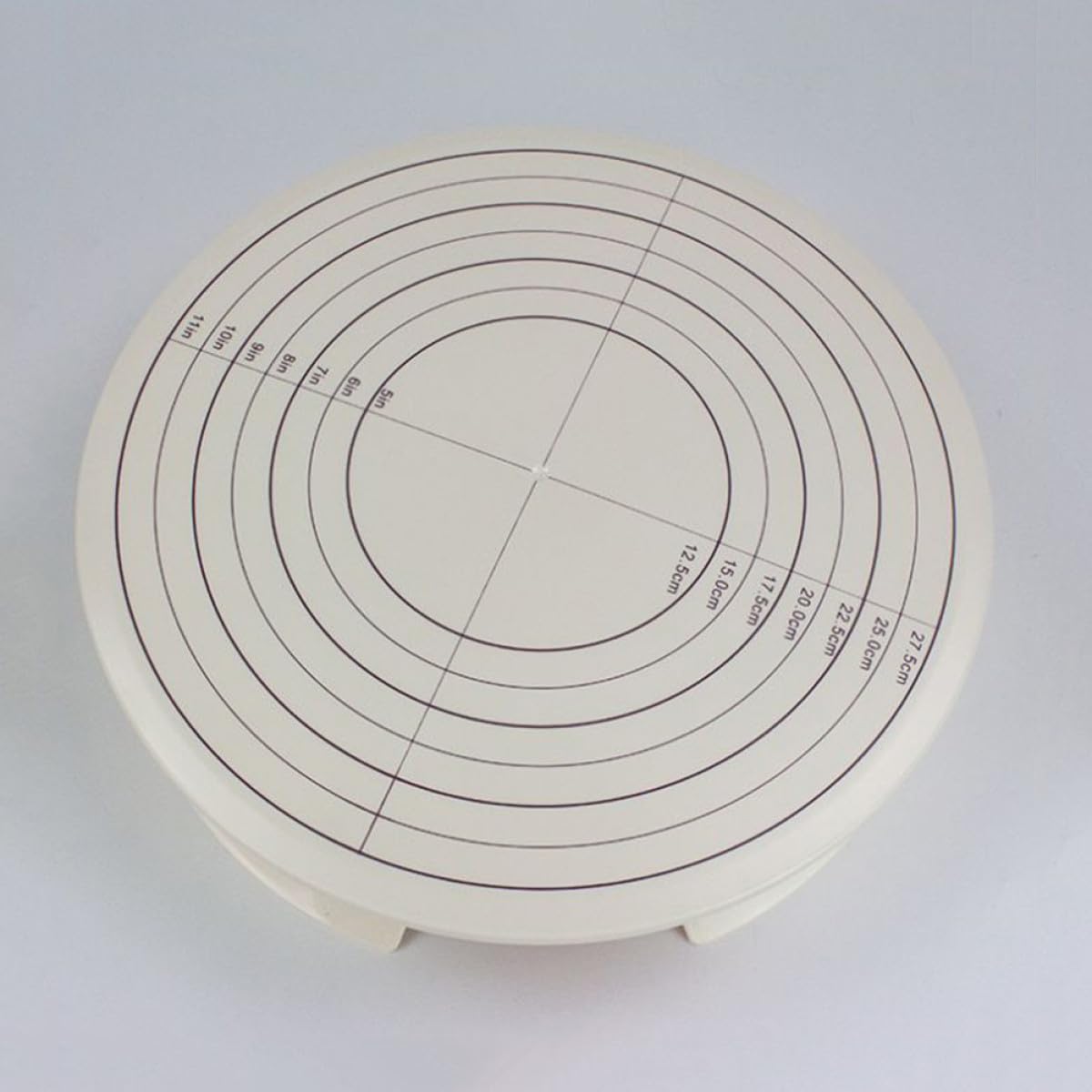 Alzata per Torte in Plastica da 12 Pollici con Supporto Girevole e Base Antiscivolo Piattaforma per Decorazione Dolci da Forno Strumento per Preparazione Torte Domestiche