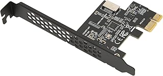 PCIE to USB 3.2 Expansion Card, USB3.2 Gen1 5Gbps PCI Express Card, PCIE X1 to USB3.2 Gen1 Type E 20PIN Expansion Card, for Desktop Front Type C, for WINXP 7 8 10 11