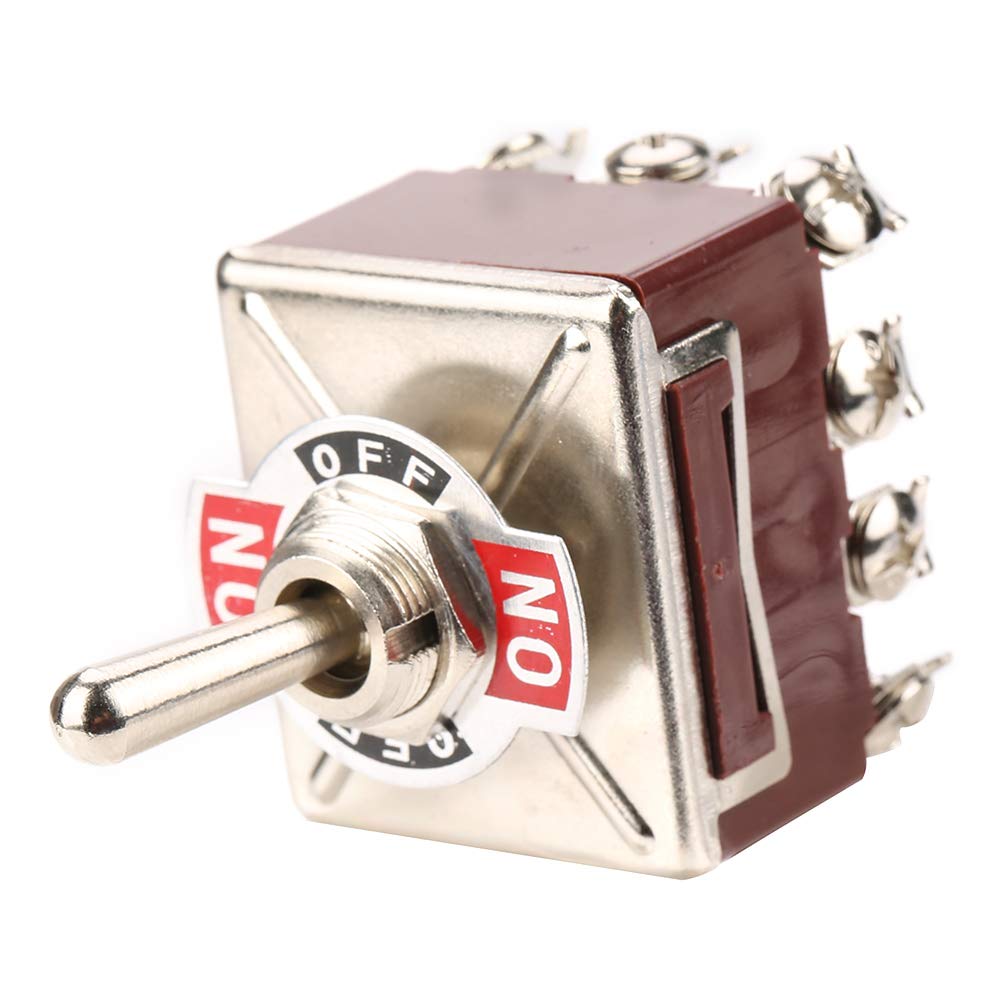 5pz 15a 250vac Interruttore A Levetta On-off 2 Posizione Pulsante A Bilanciere Switch 4 Pin 12mm Montaggio