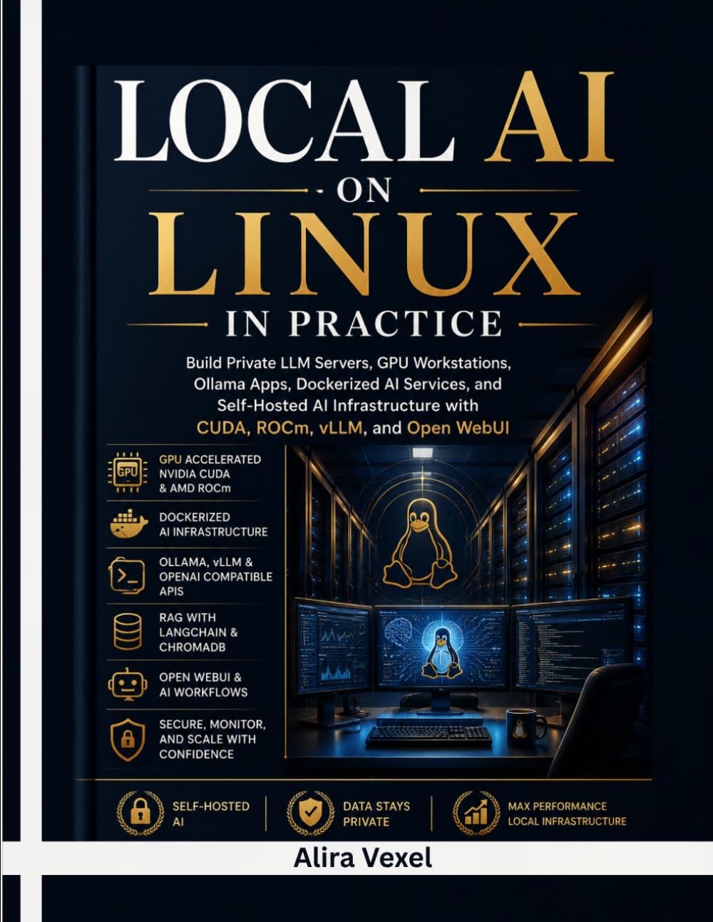 Local AI on Linux in Practice: Build Private LLM Servers, GPU Workstations, Ollama Apps, Dockerized AI Services, and Self-Hosted AI Infrastructure with CUDA, ROCm, vLLM, and Open WebUI