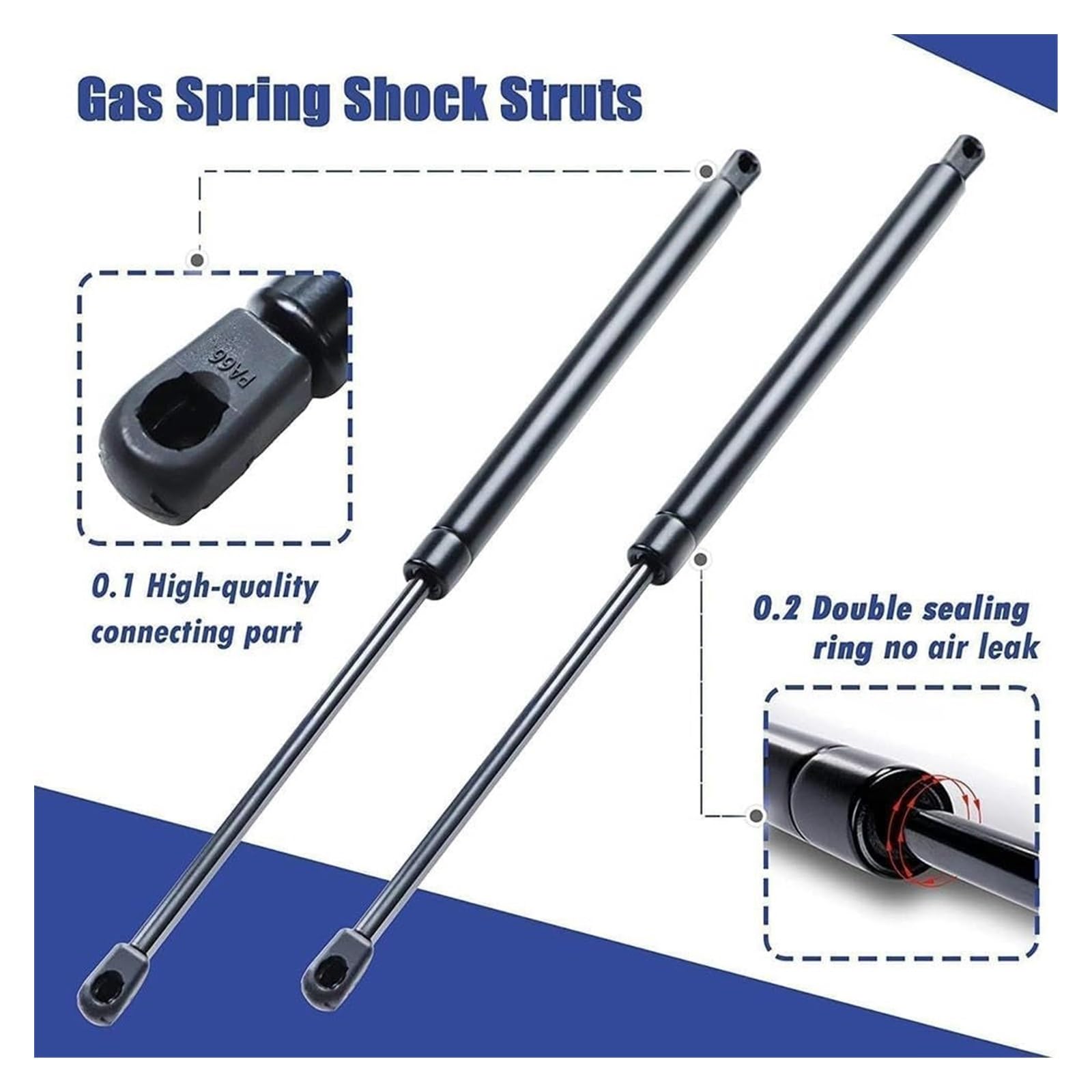 Motorhaubenstützen Für Honda CR-V 2012-2016 - Gasdruckfedern Schwarz