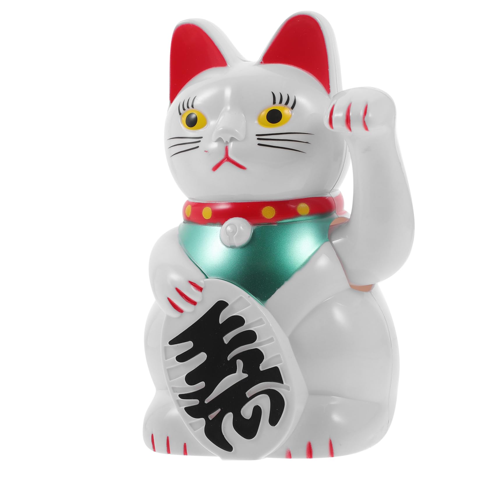 Alipis 3piezas Adorno De Gato Maneki Neko Figura De Japonesa y Automóvil Diseño Elegante y Vivid Estatua De Sin Batería