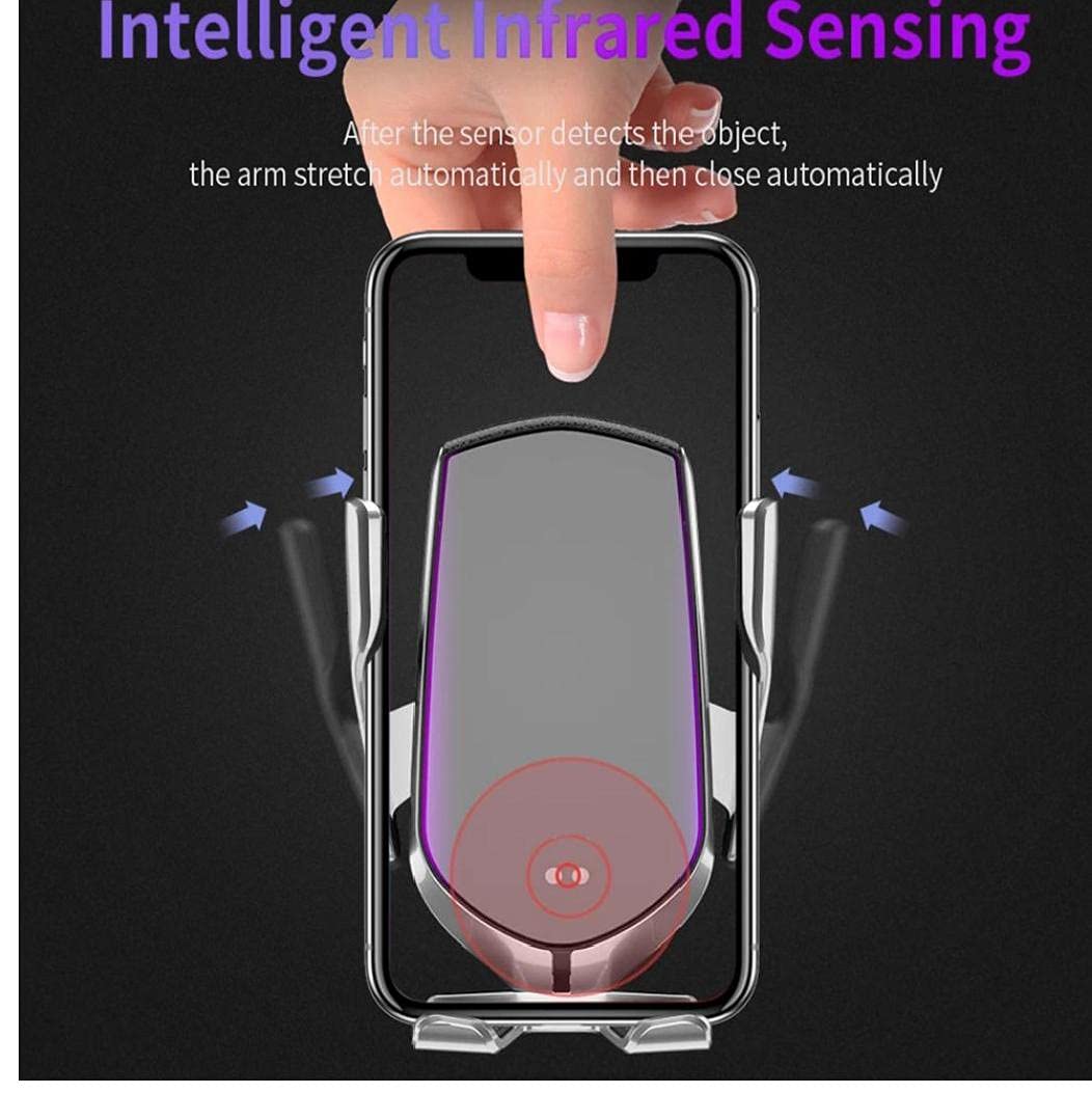 Wireless Car Charger Automatic Clamping Wireless Charger R1 Fast Charging Auto-Clamp Phone Holder Sliver Provide Overvoltage Protection: Amazon.co.uk: Electronics & Photo