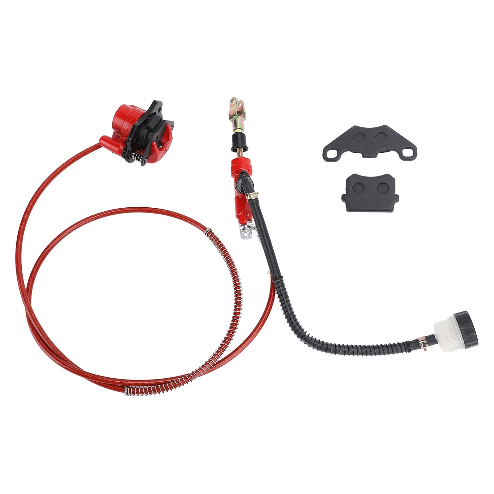 Generic Zestaw Zacisków Tylnego Hydraulicznego Hamulca tarczowego. Skuteczna, Bezpieczna Wymiana Quada. Elastyczny PVC do Quada, Pasujący do Minibike'a