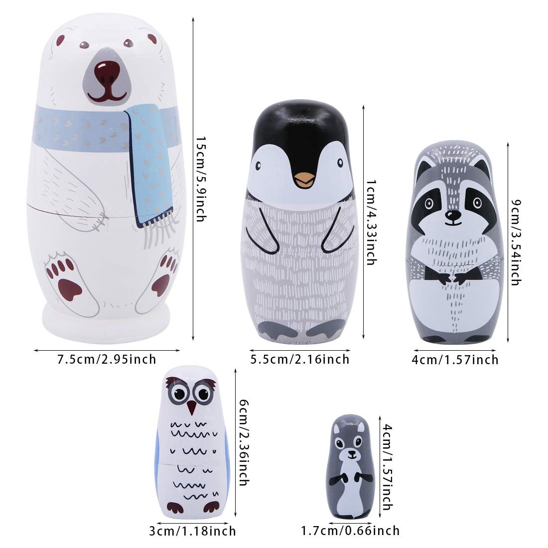 Motif Poupées Gigognes Matryoshka Ensemble de 10 Pcs Enfants Fille Motif Poupées Gigognes Matryoshka Ensemble de 10 Pcs Enfants Fille