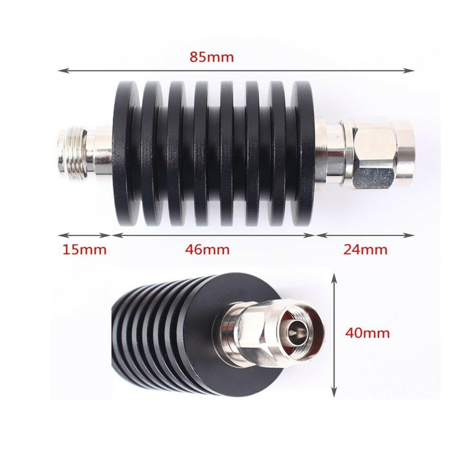 regolabile Attenuatore fisso N-JK N da 25 W femmina a maschio DC-3GHZ/4GHZ 50ohm 1 dB 2 dB 3 dB 10 dB 20 dB 30 dB 40 dB(3db 3Ghz)