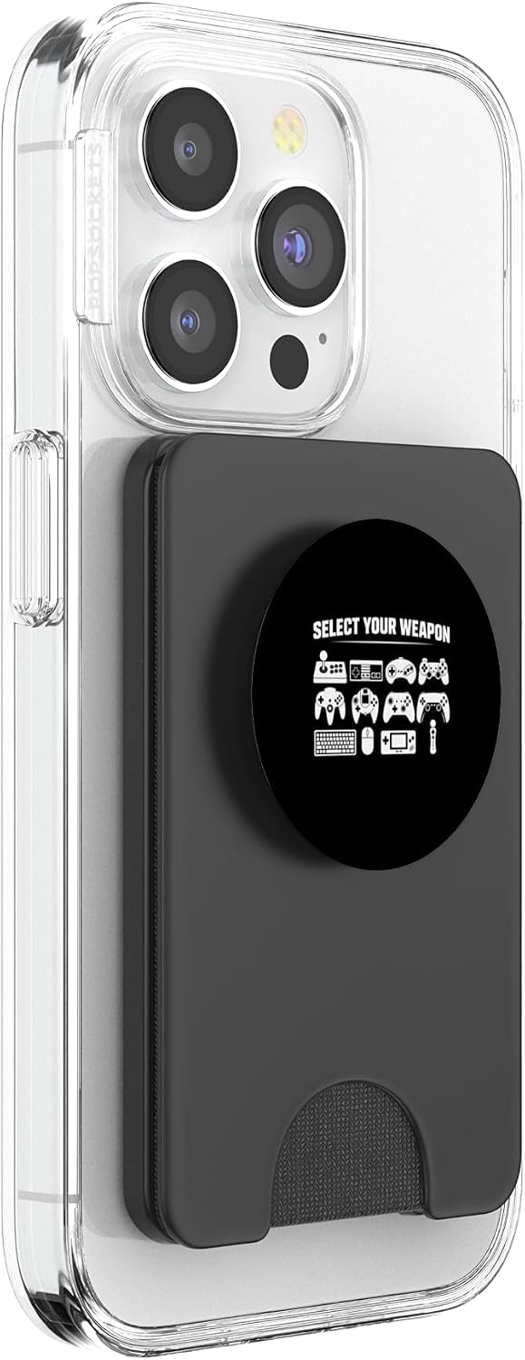 Select Your Weapon Retro Video Gamer Controllers PopSockets PopWallet for MagSafe image 4