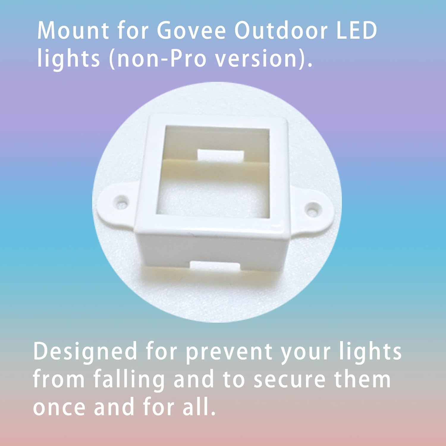 PIAOLGYI Mount for Govee Outdoor LED Lights (Non-Pro Version),Outdoor LED Light Mounting Brackets for Govee (Model H705) Outdoor Lights (40) - Image 2