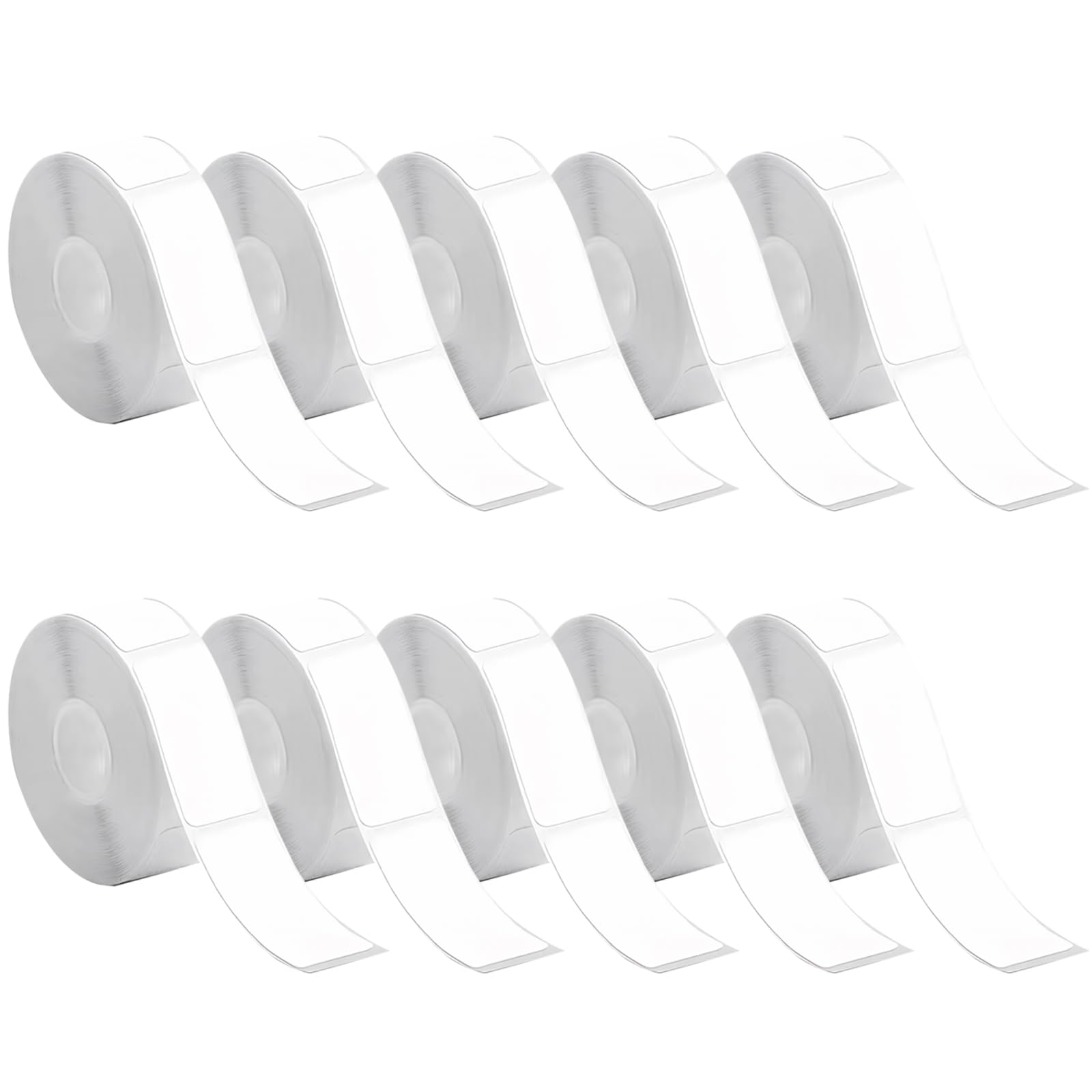 10 Rolls Label Maker Tapes Compatible with Phomemo D30,12x40mm Self-Adhesive Thermal Labels Printer Sticker Paper,for School,Office,Home Supplies(160PCS/Roll)
