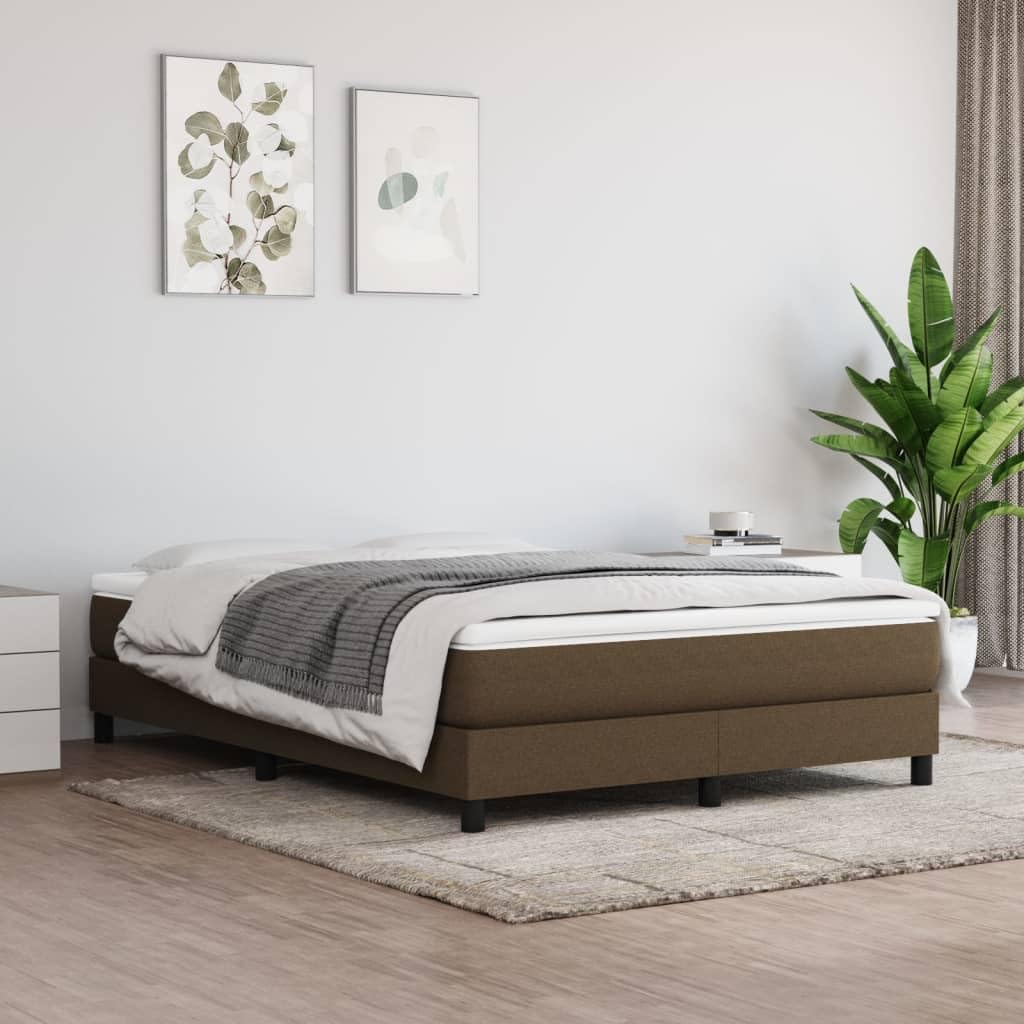 Materac kieszeniowy ze sprężynami kieszeniowymi, średni, 140 x 190 x 20 cm, ciemnobrązowy materiał z oddychającą podkładką do spania, ergonomiczny, na podwójne łóżko i stelaż, odpowiedni na