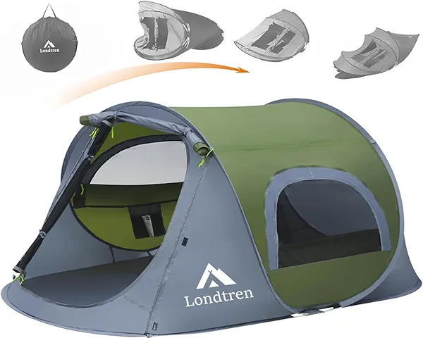 Pop Up Tents for Camping 1 Person 2 Person Waterproof Military Popup Tent Camping Easy Up Camping Tents Instant Tent