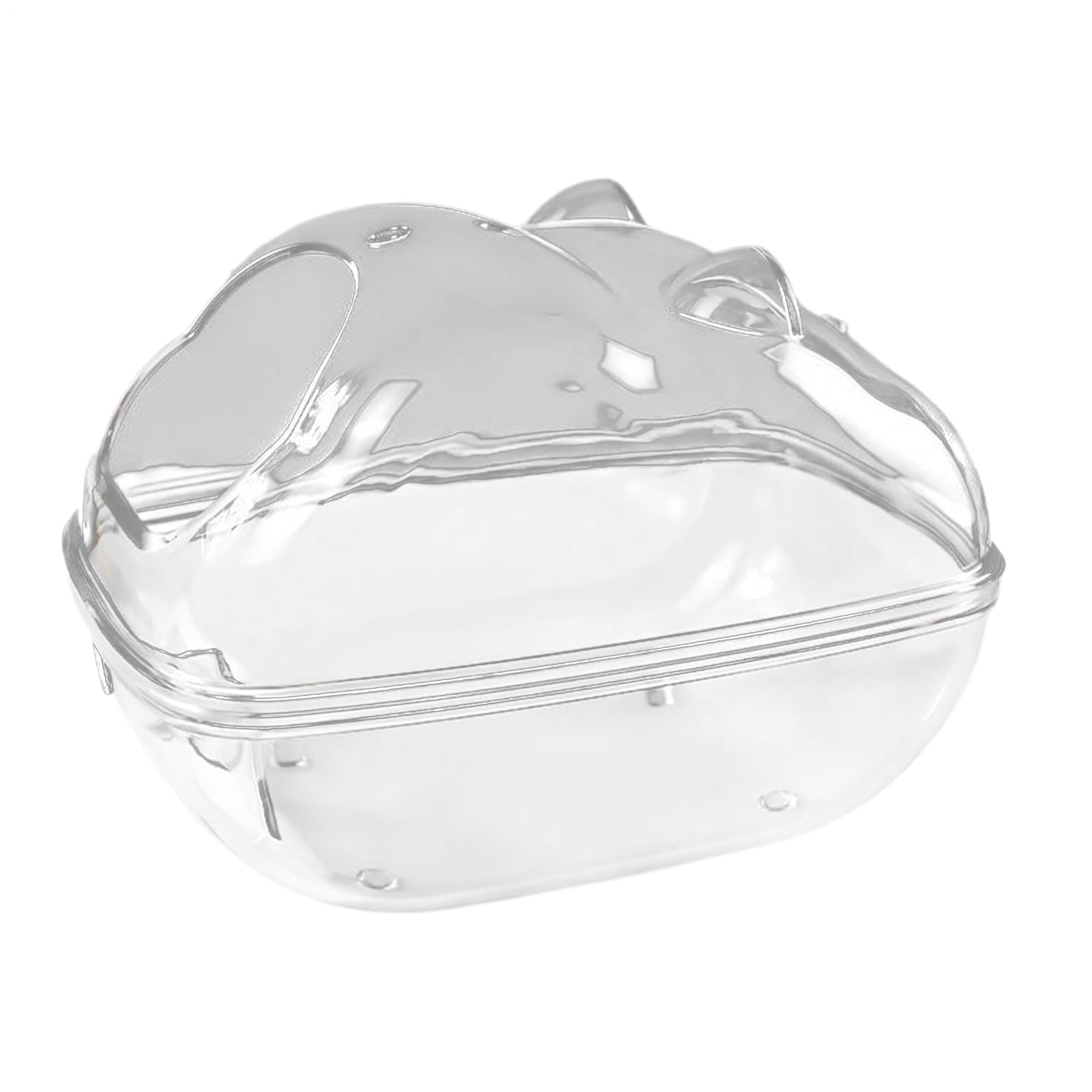 Sand Bath Container for Gerbils | Clear Hamster Bathtub - Clear Chinchilla Sand Bath Bathtub, Gerbil Body Cleaning Container for Small Animals