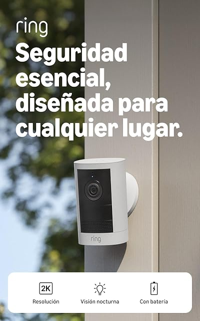 Cámara para exteriores 2K Ring inalámbrica (último modelo): seguridad para tu ca