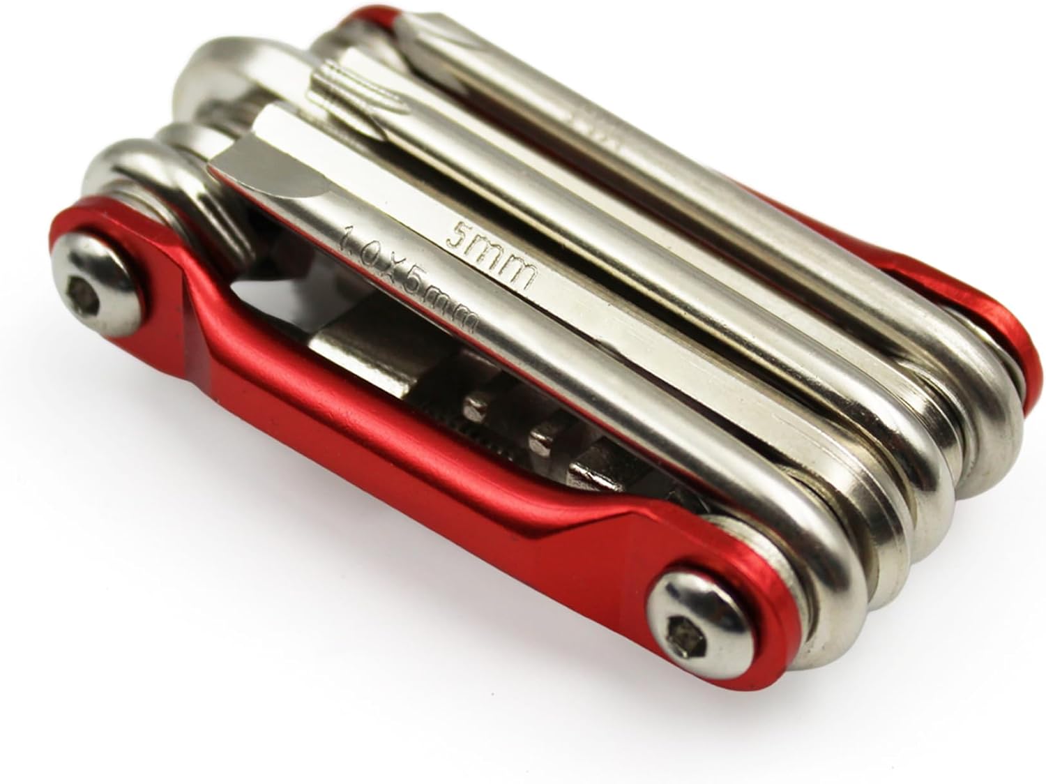 10-in-1 Bike Multi Tool – Compact Bicycle Repair Kit w/Chain Breaker, Allen Wrench Set, Screwdrivers – MTB, Road, BMX, E-Bike Tire & Gear Tools
