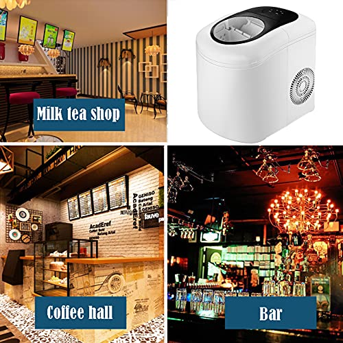 MHGD Elektrische Eismaschine, Eismaschine, Arbeitsplatte, selbstreinigend, klein, geräuscharm, tragbar, einfach zu… – Bild 3