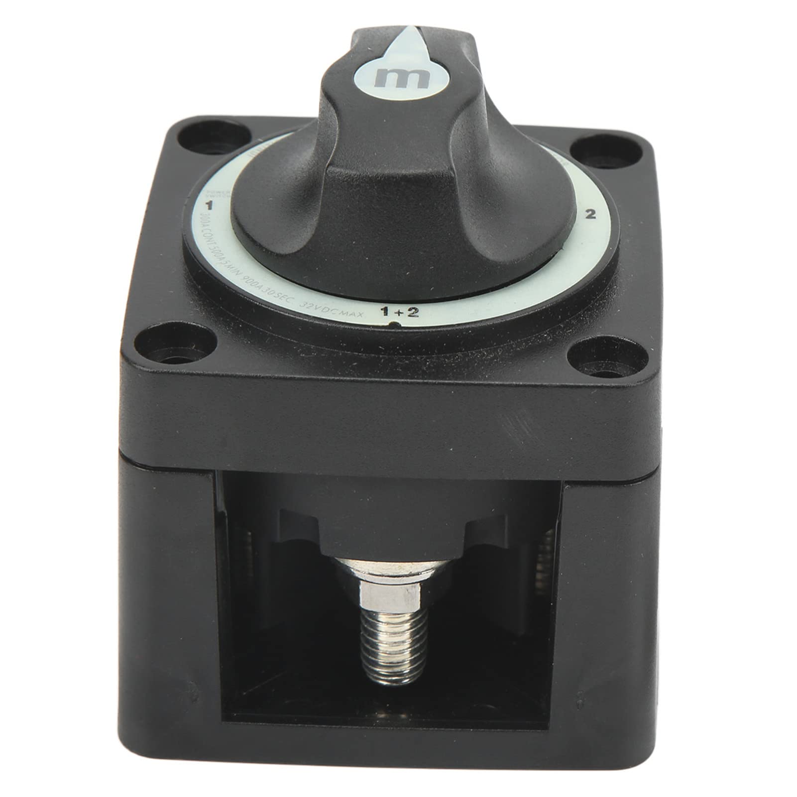 Acouto Marine-Batteriewahlschalter, 4-Positionen-Trennschalter, Stromkreis aus Für Boot RV 32 Bass, Bootswahlbatterie F SwitchBoot-Batterieschalter
