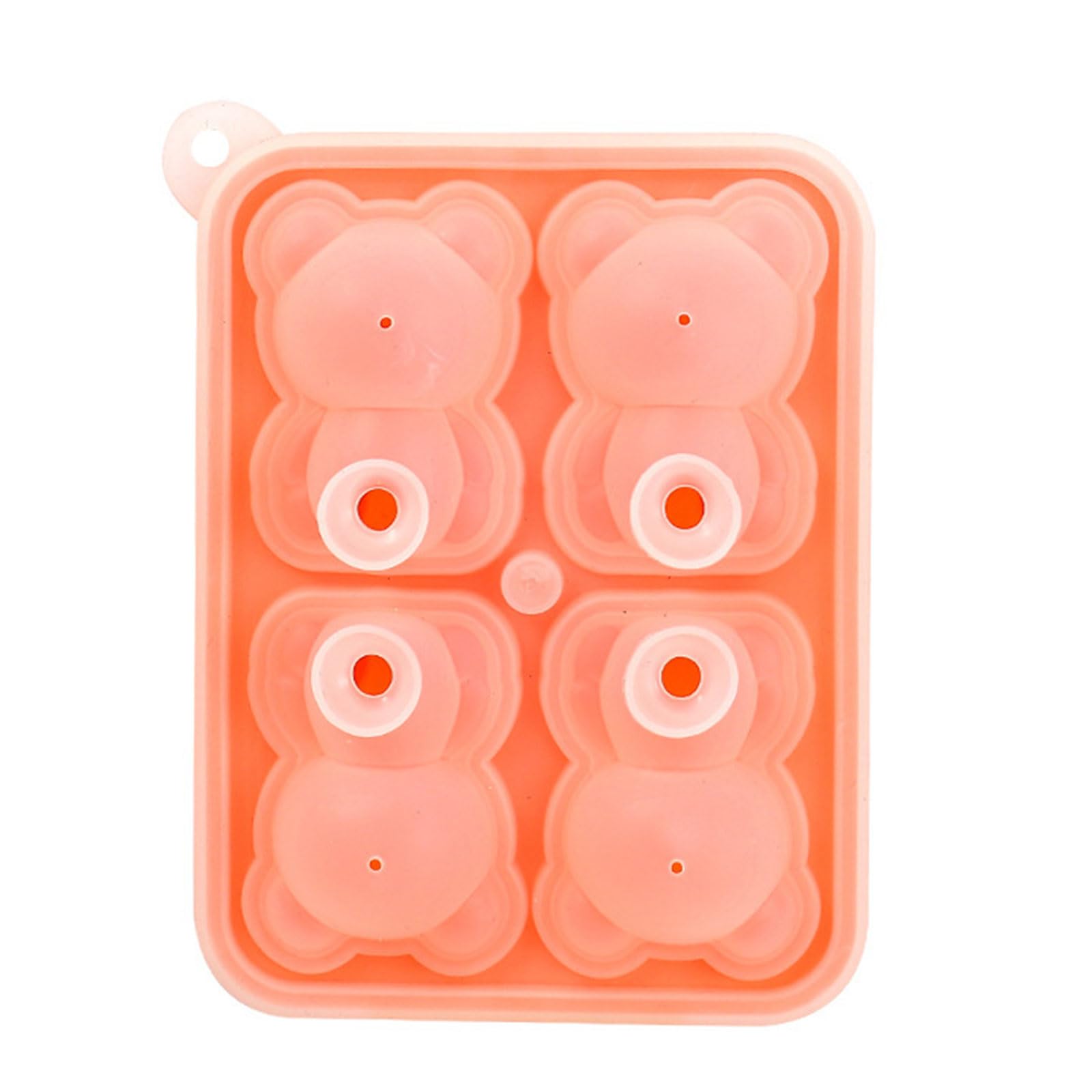 Buxuaaaa D Of 2 Tray Molds Bear Shape Maker Silicone Tray Molds Suitable For Beverages Silicone
