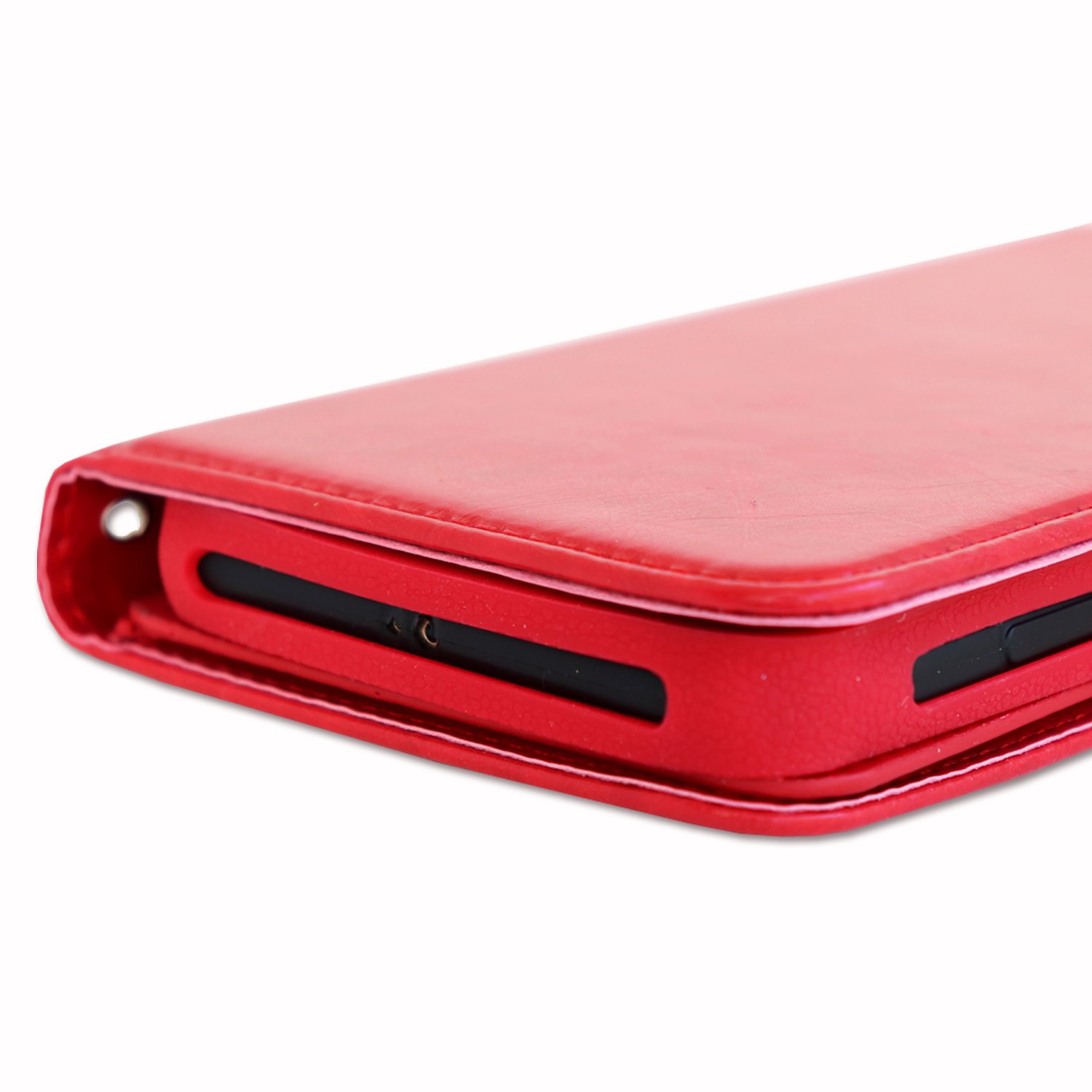 PH26® Custodia A Portafoglio In Ecopelle Per Echo Studio - Con Doppia Aletta Porta Carte, Chiusura Magnetica E Cover In Silicone Interna