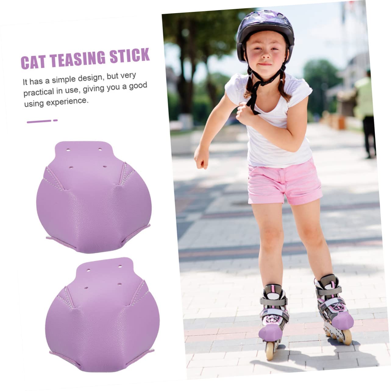 Toyvian Bottes De Patin Patins À Roues Alignées Équipement De Skate d'orteil Protège-Orteils De Patins À roulettes Cuir Violet,Mauve
