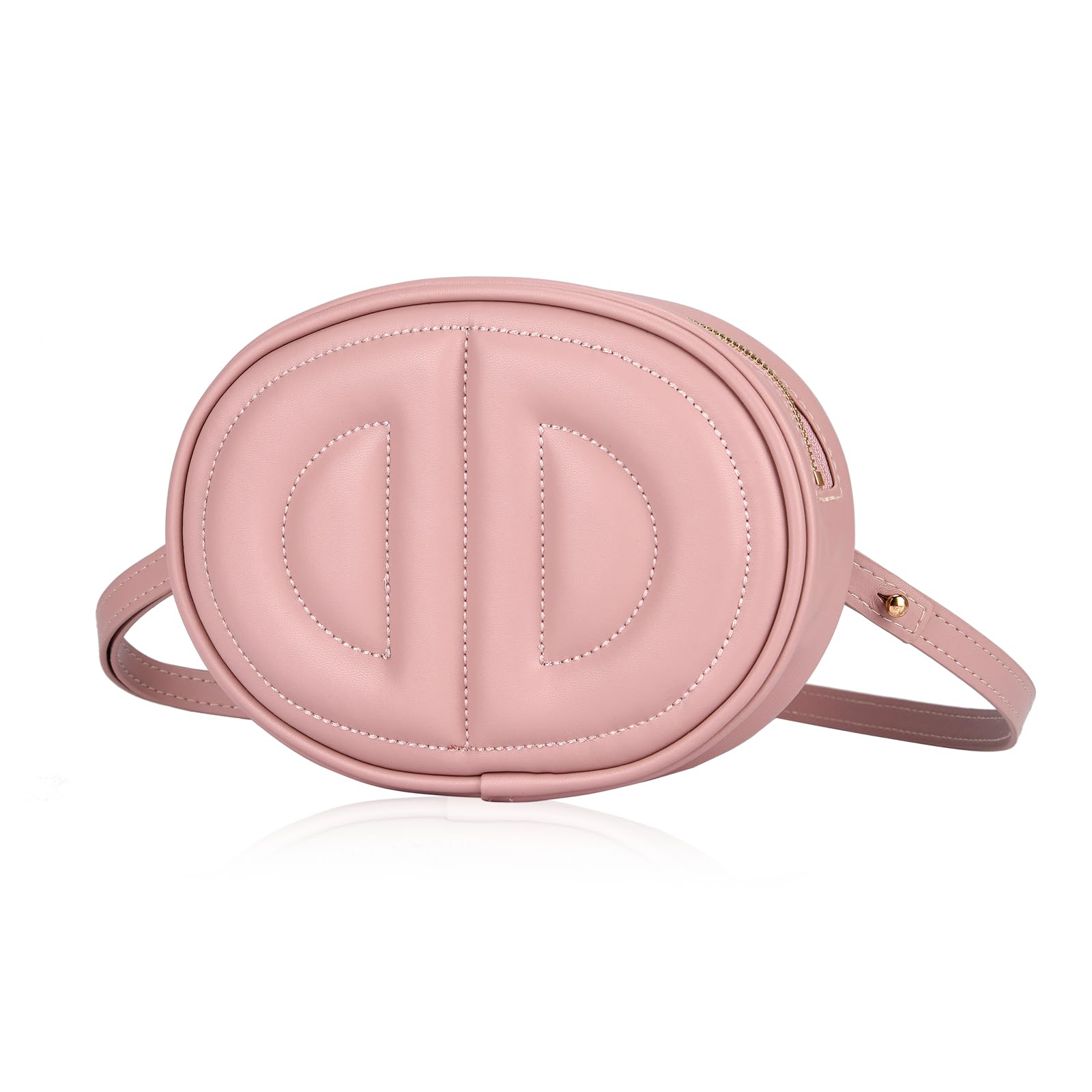 Marsupio, marsupio in pelle per le donne, alla moda, rosa, borsa a tracolla, popolare marsupio impermeabile squisito per le donne., Rosa